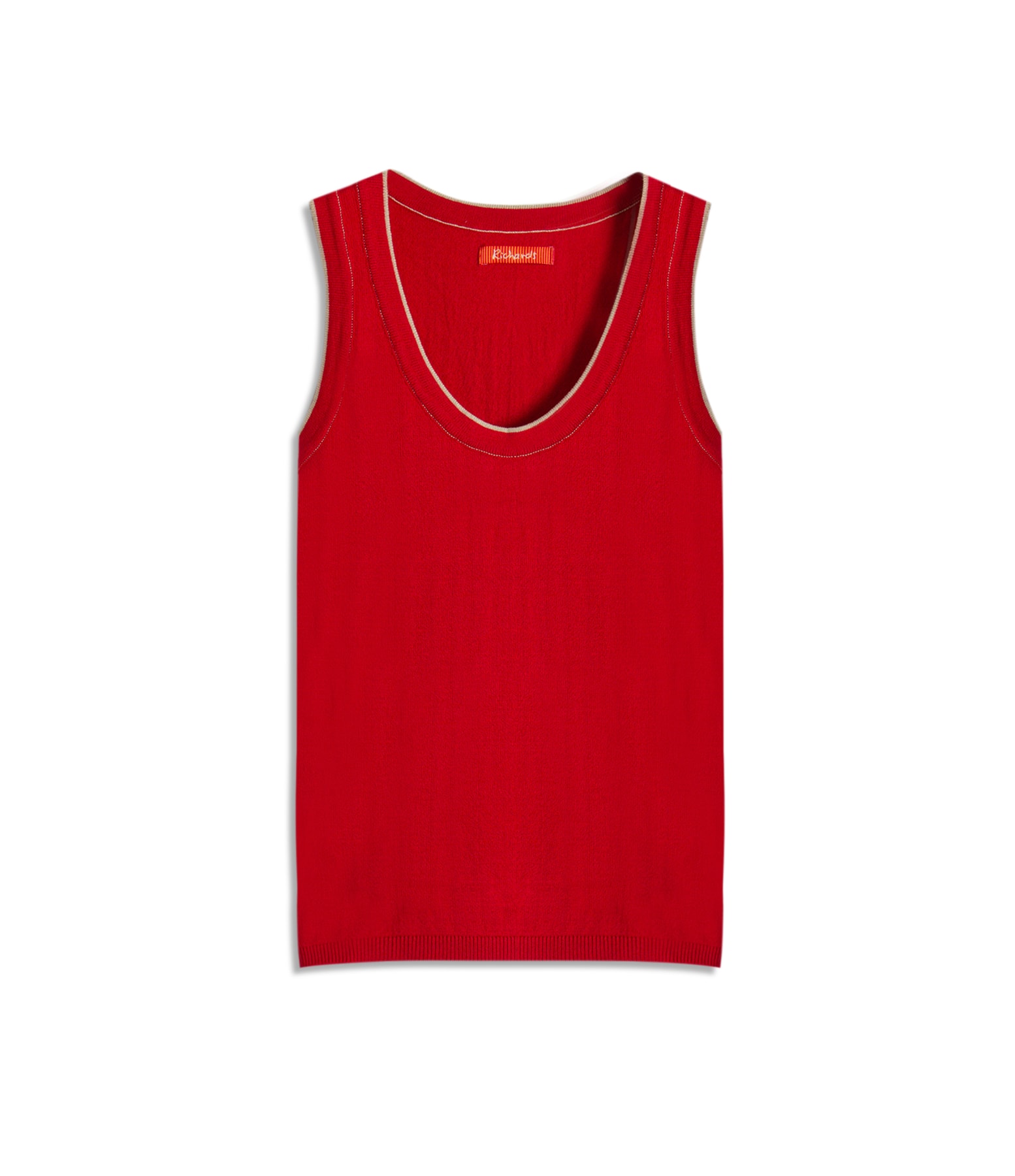 Tricot Regata Jade Bicolor Vermelho