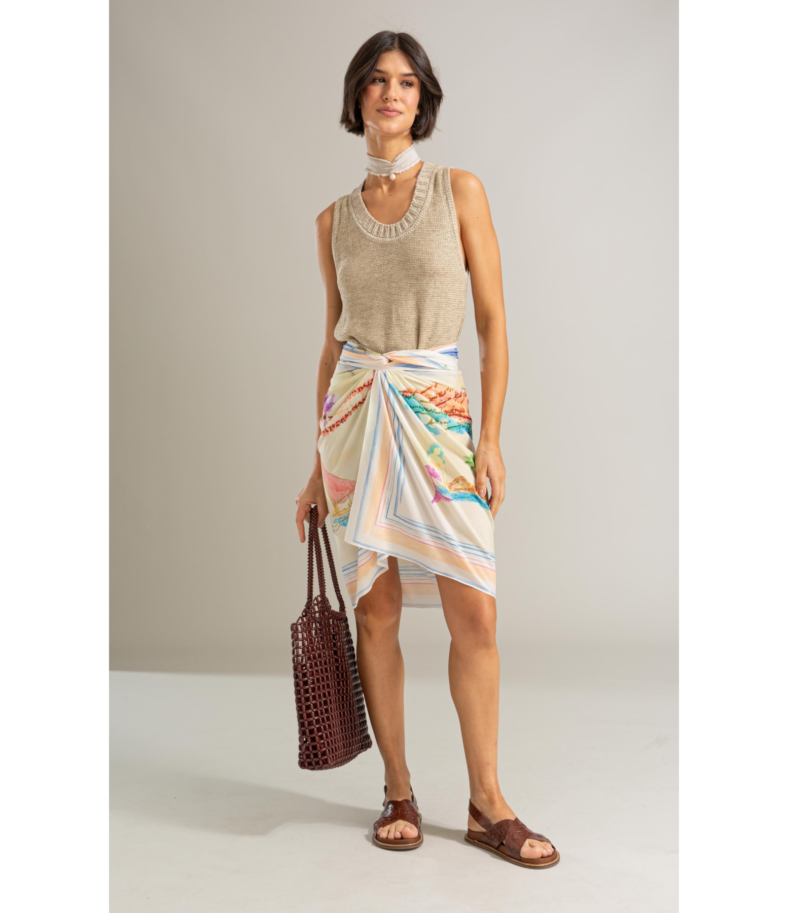 Tricot Regata Lira Shine Natural