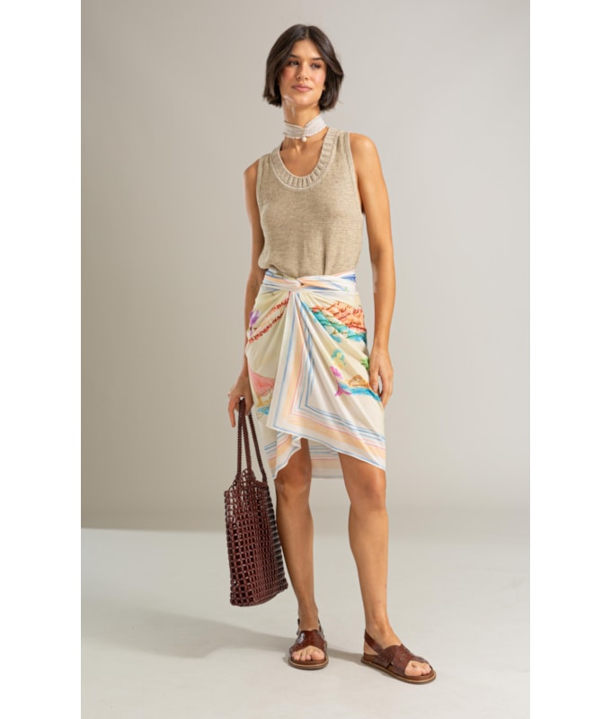 Tricot Regata Lira Shine Natural