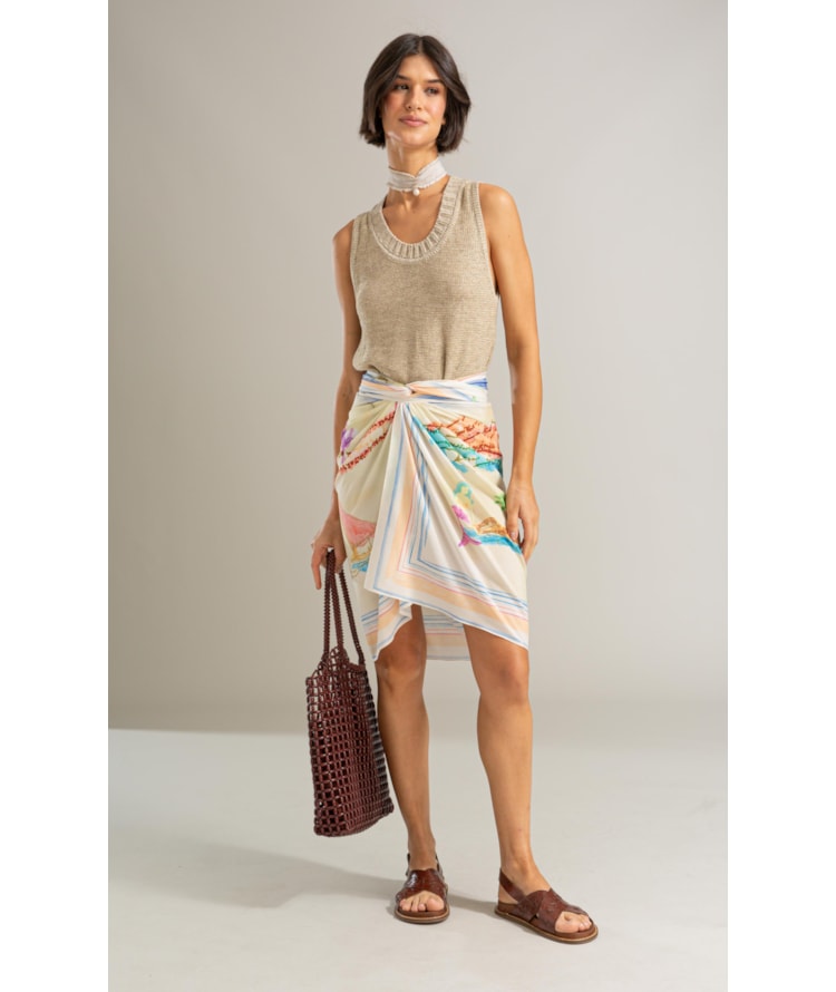 Tricot Regata Lira Shine Natural