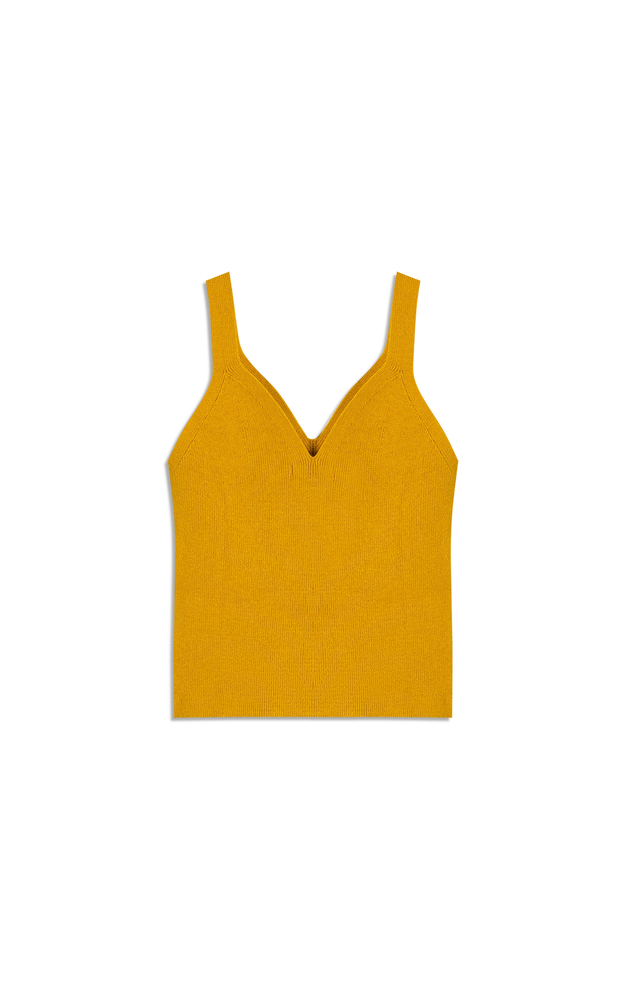 Tricot Regata Lumi Liso Amarelo