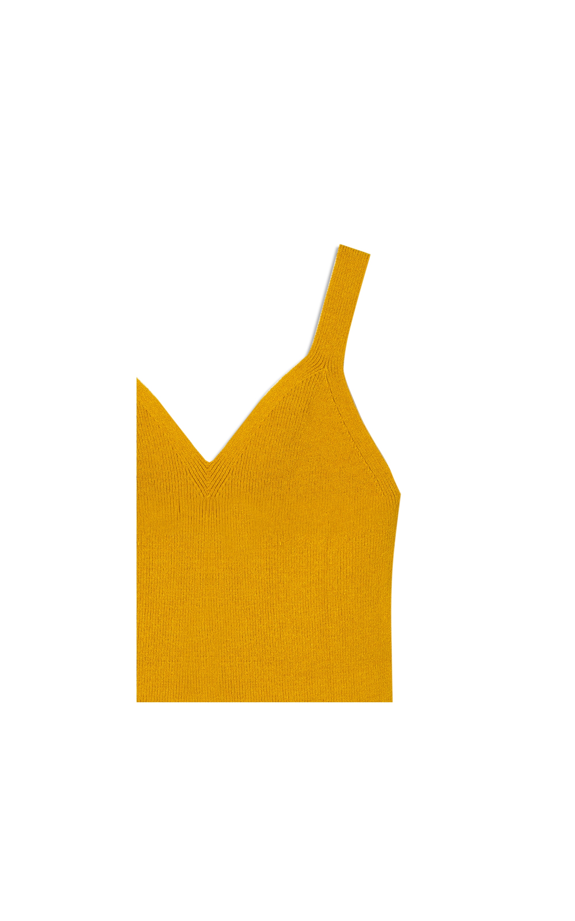 Tricot Regata Lumi Liso Amarelo