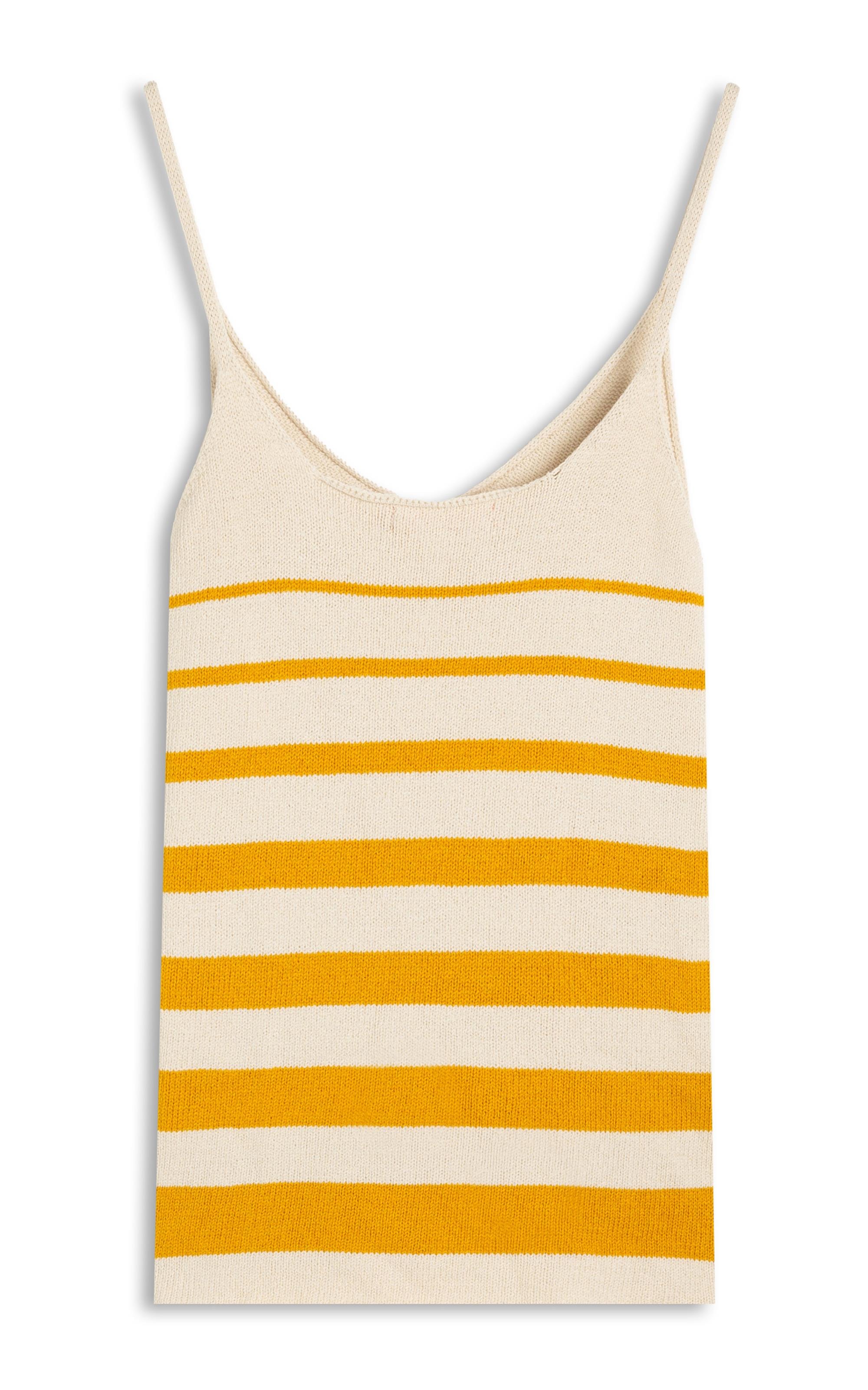 Tricot Regata Luna Listrado Amarelo