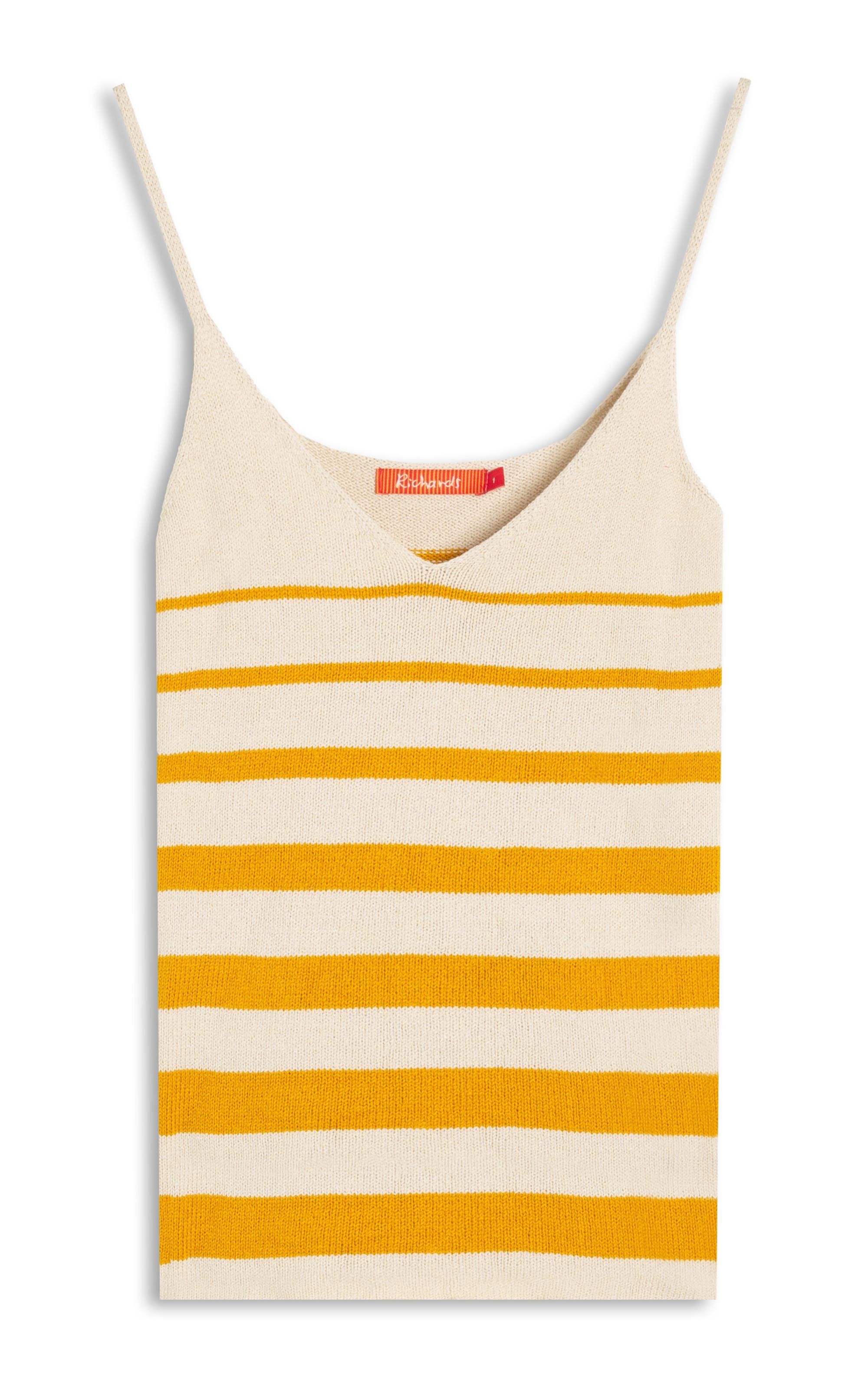 Tricot Regata Luna Listrado Amarelo