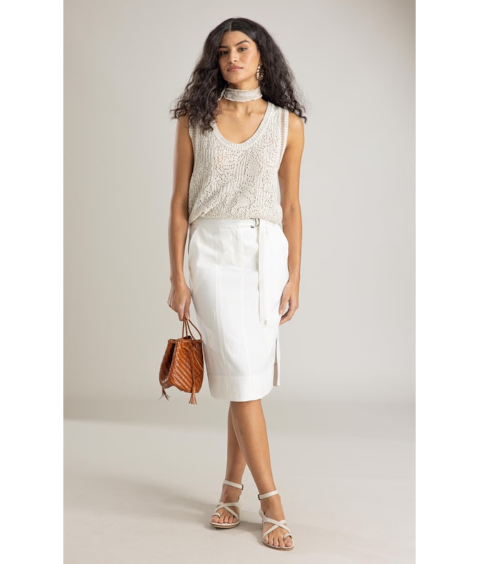 Tricot Regata Nara Stitch Jacquard Caqui