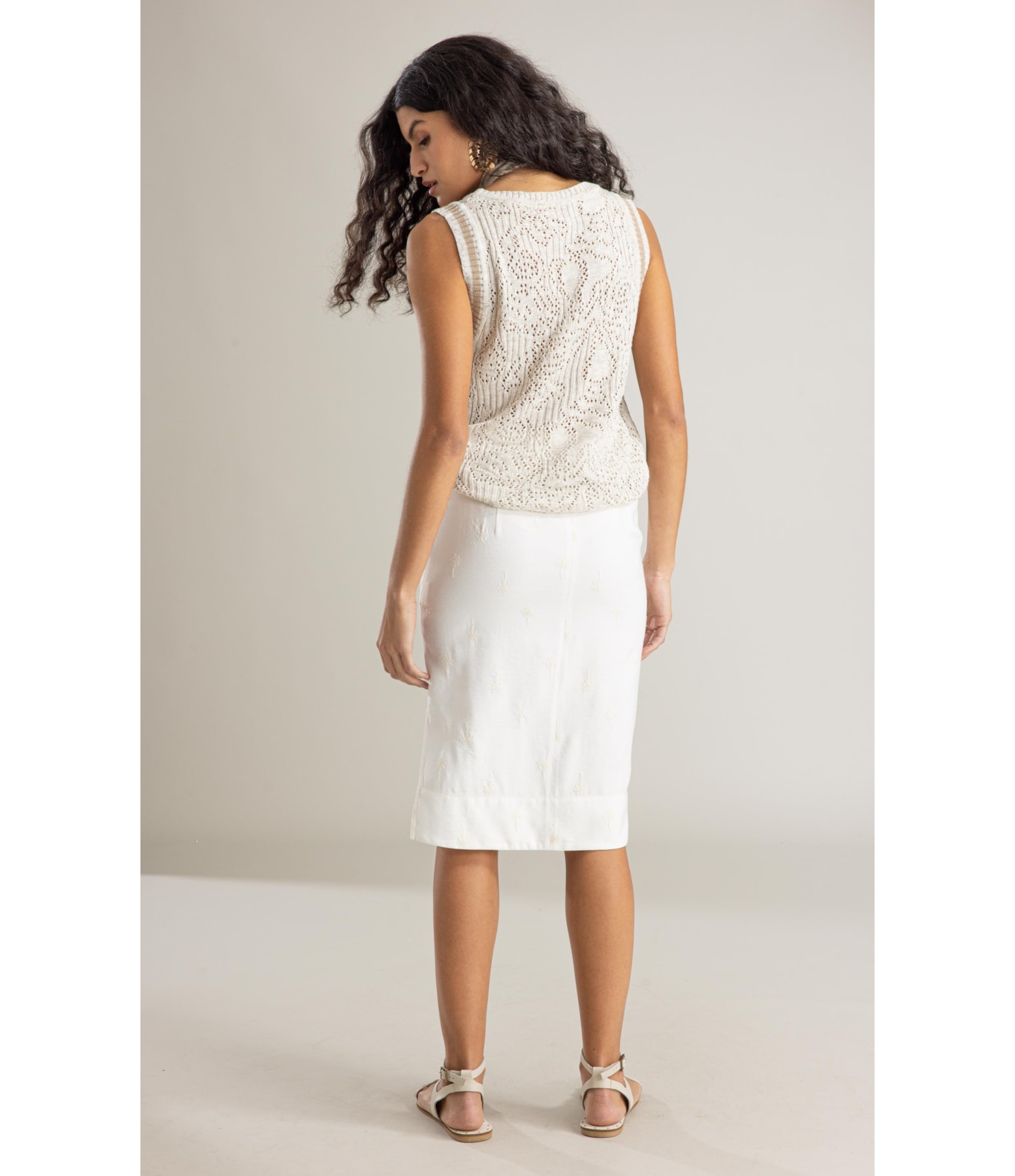 Tricot Regata Nara Stitch Jacquard Caqui