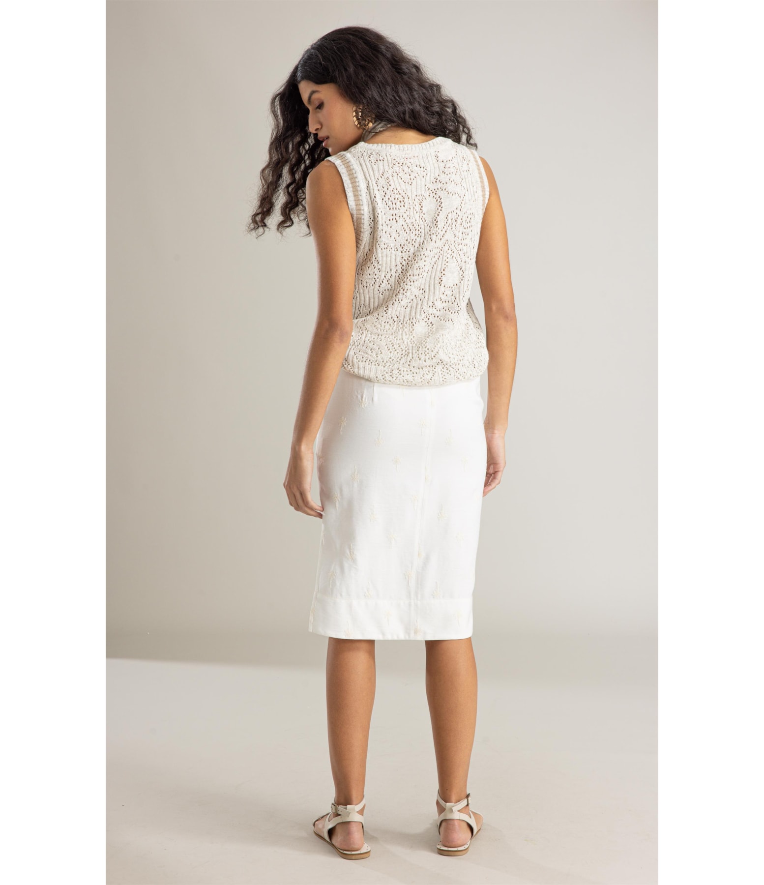 Tricot Regata Nara Stitch Jacquard Caqui