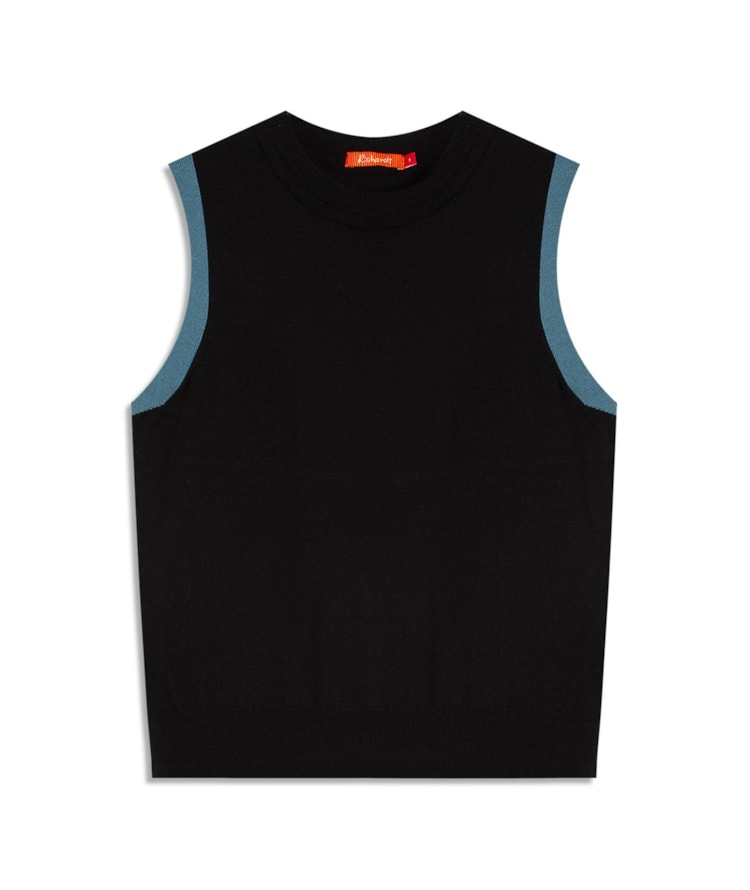 Tricot Regata Soly Decote Reto Dark Navy