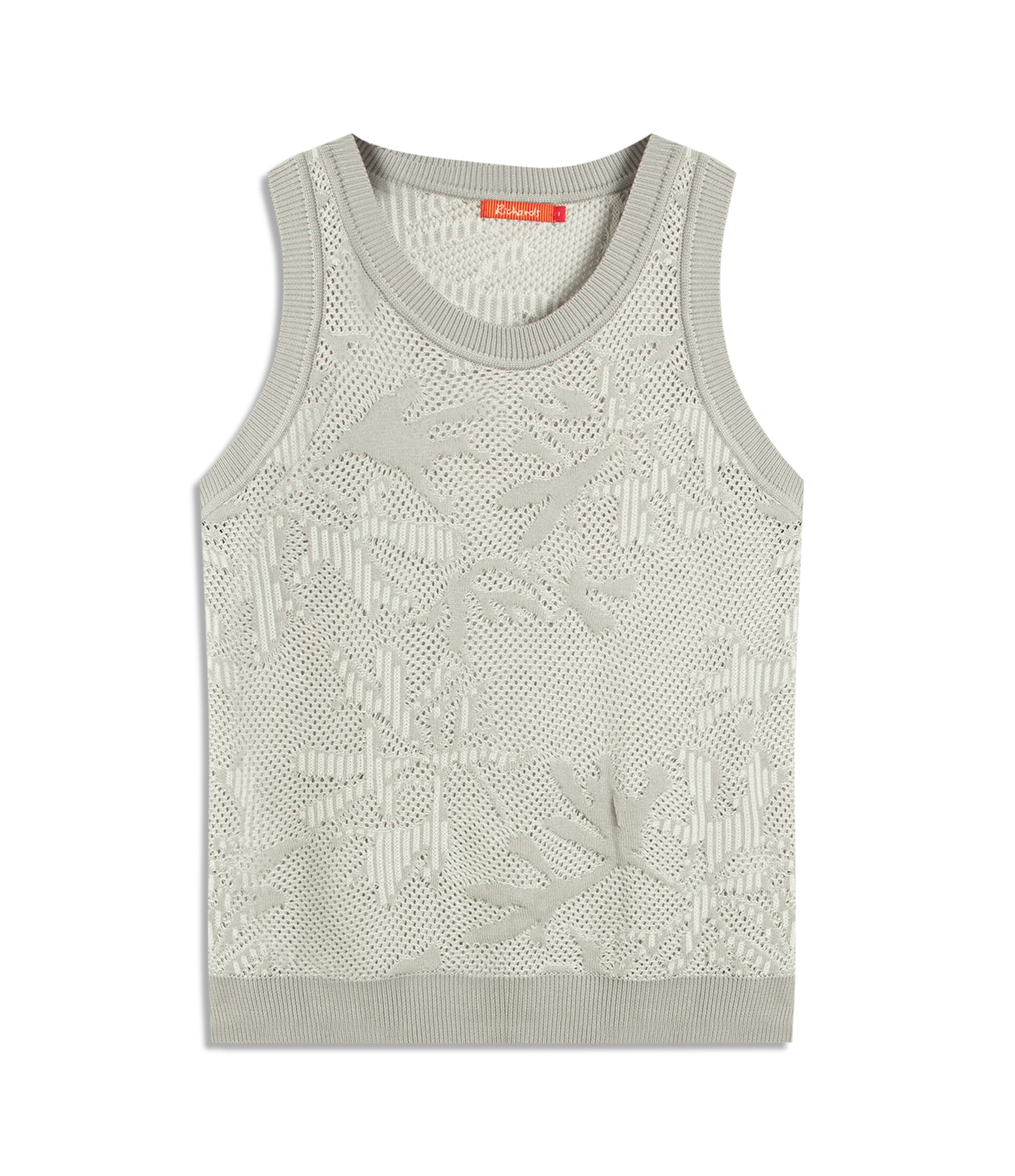 Tricot Regata Yara Cardume Jacquard Prata