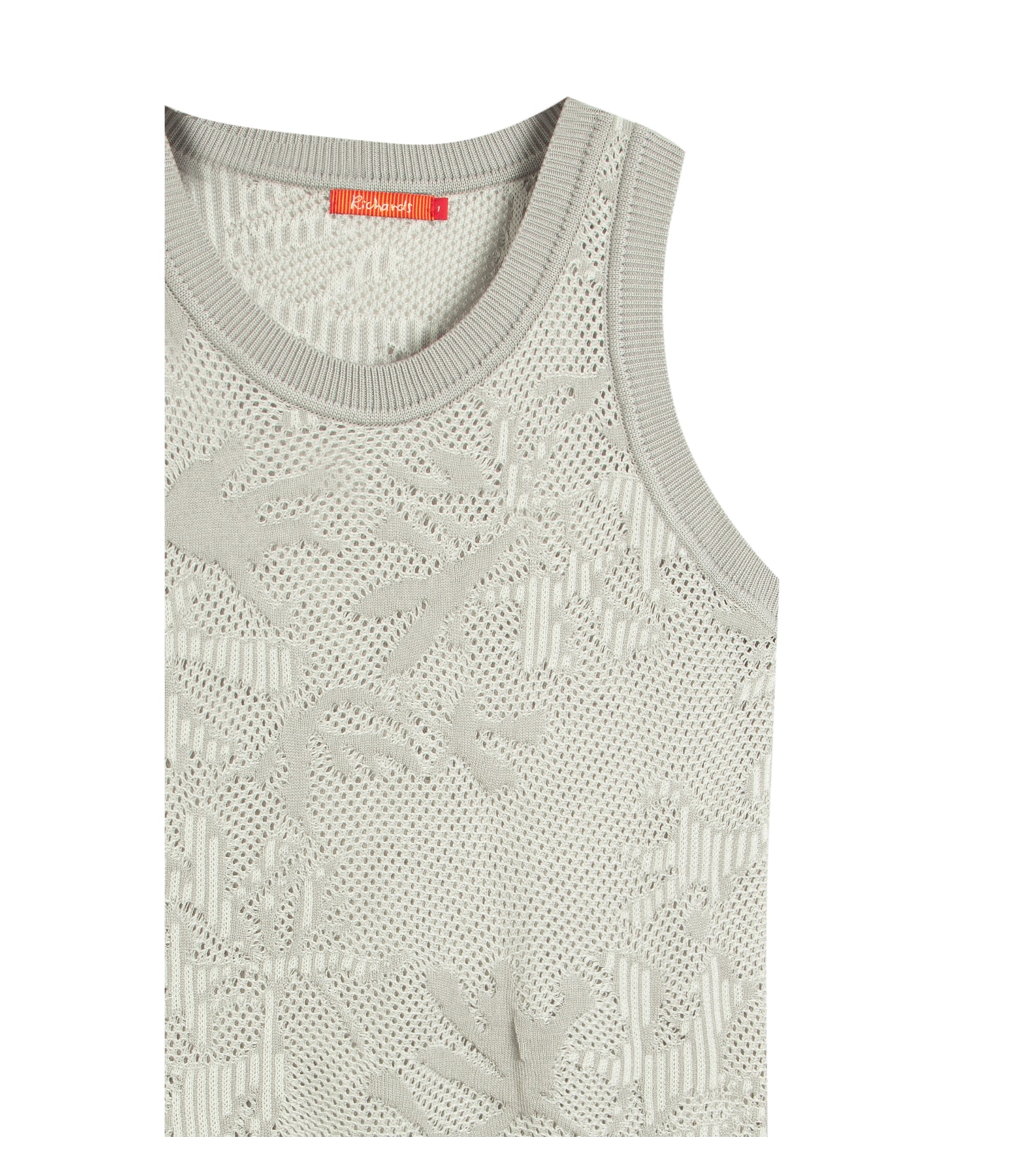 Tricot Regata Yara Cardume Jacquard Prata