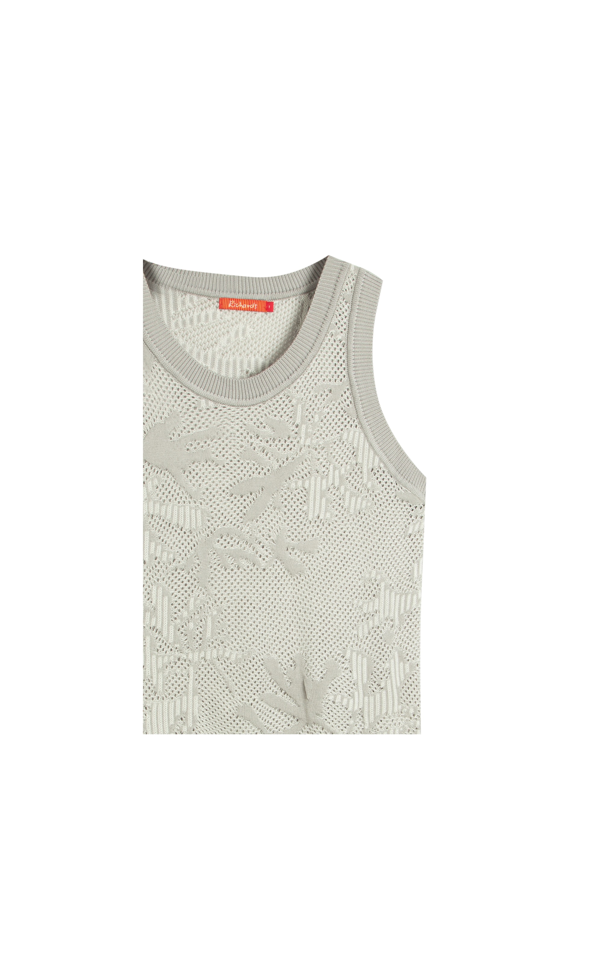 Tricot Regata Yara Cardume Jacquard Prata
