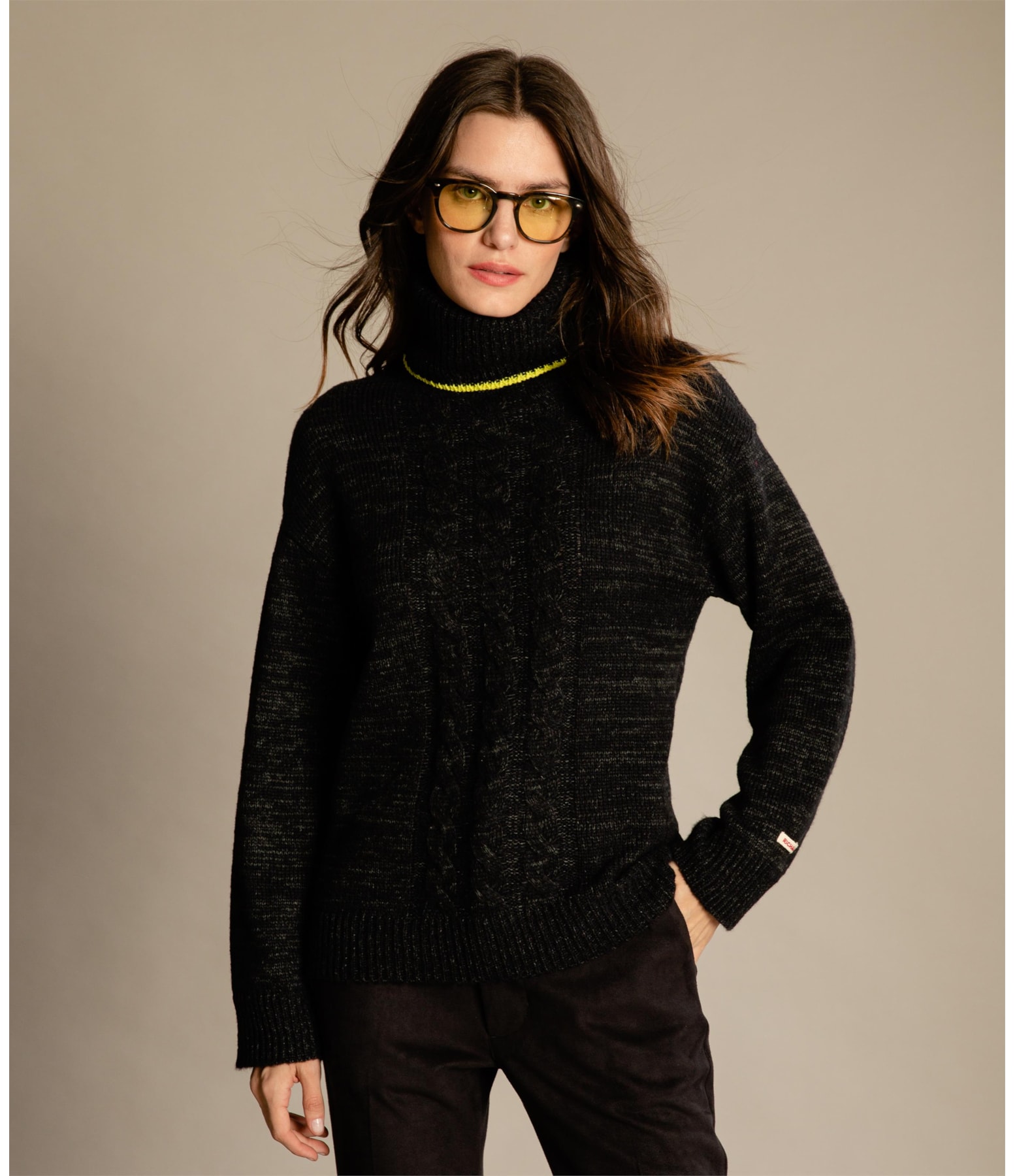 Tricot Ribera Liso Preto
