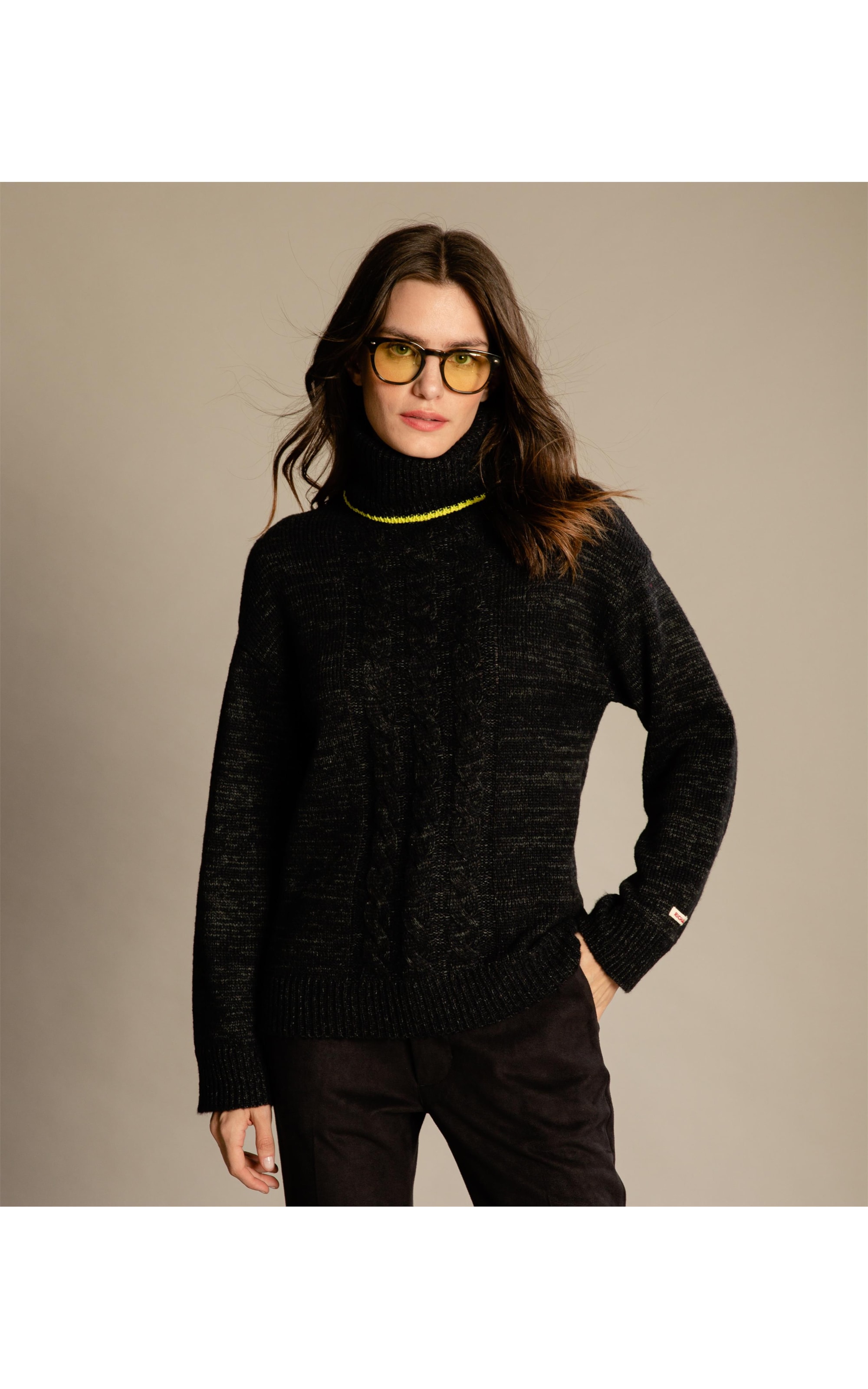 Tricot Ribera Liso Preto