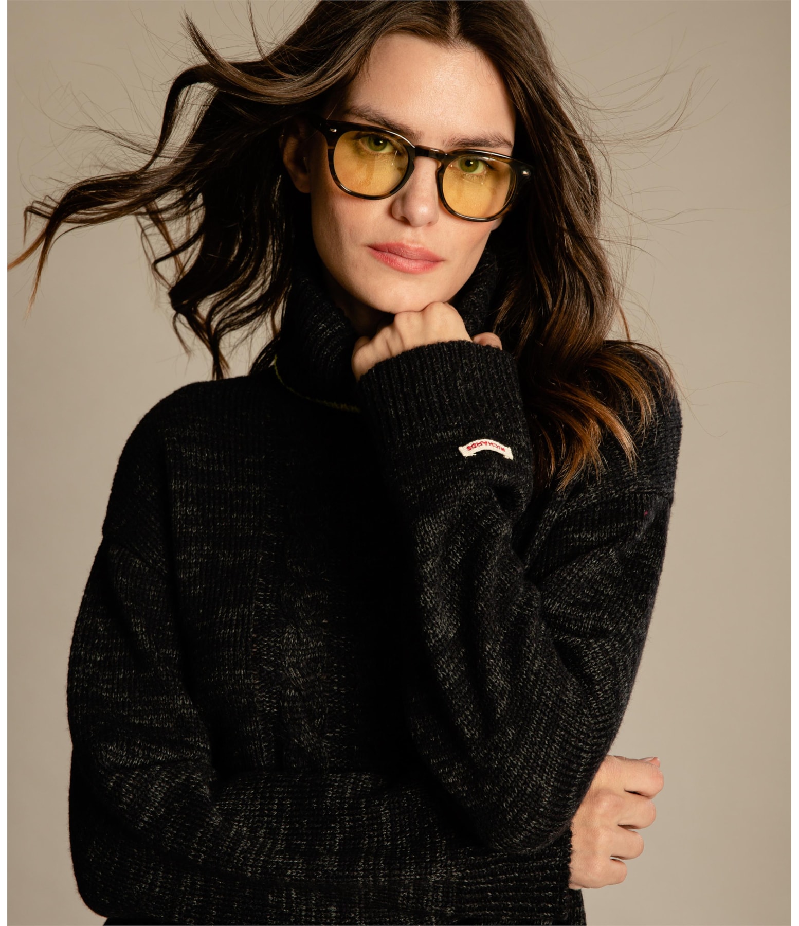 Tricot Ribera Liso Preto