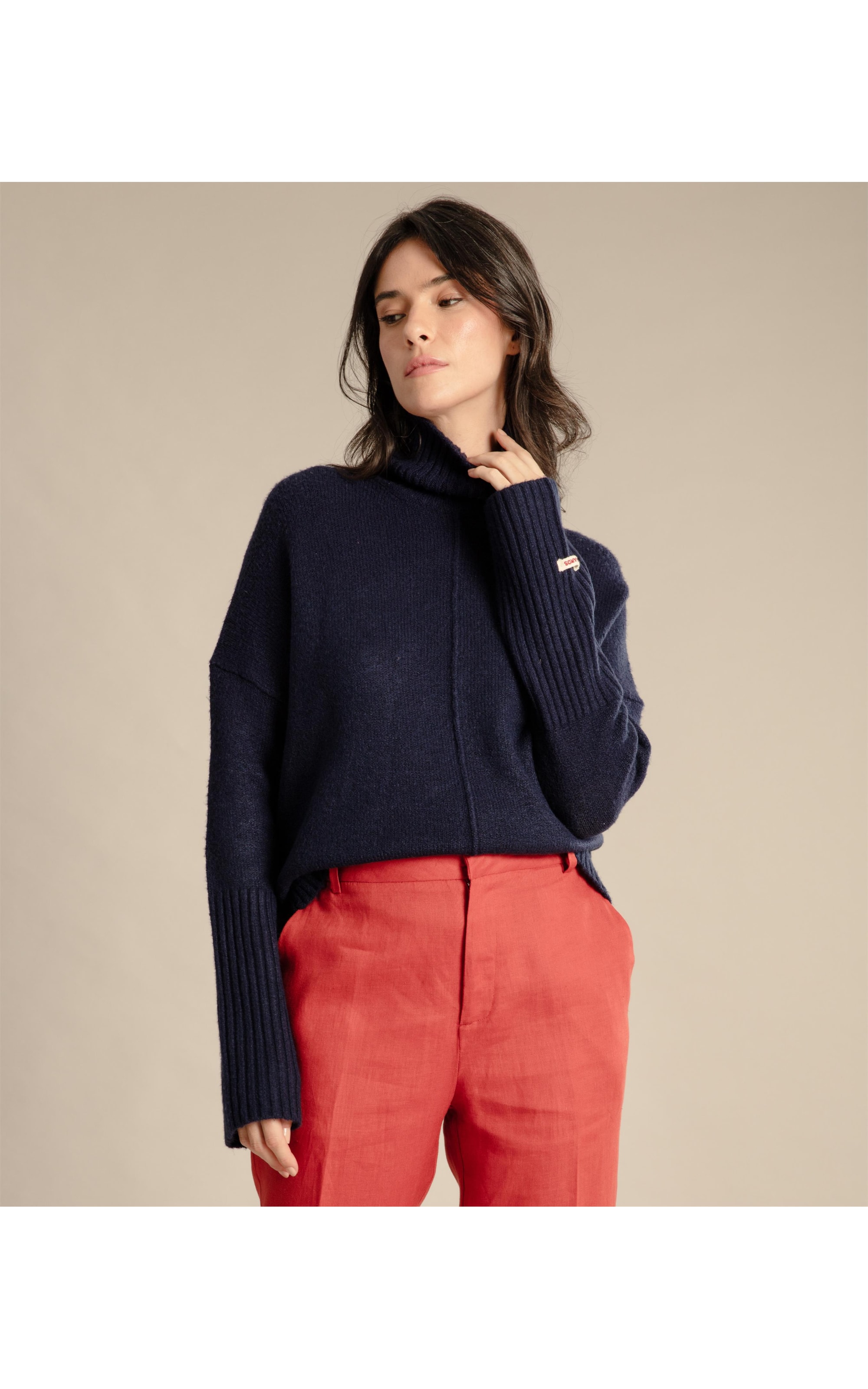 Tricot Shancai Liso Purple Blue