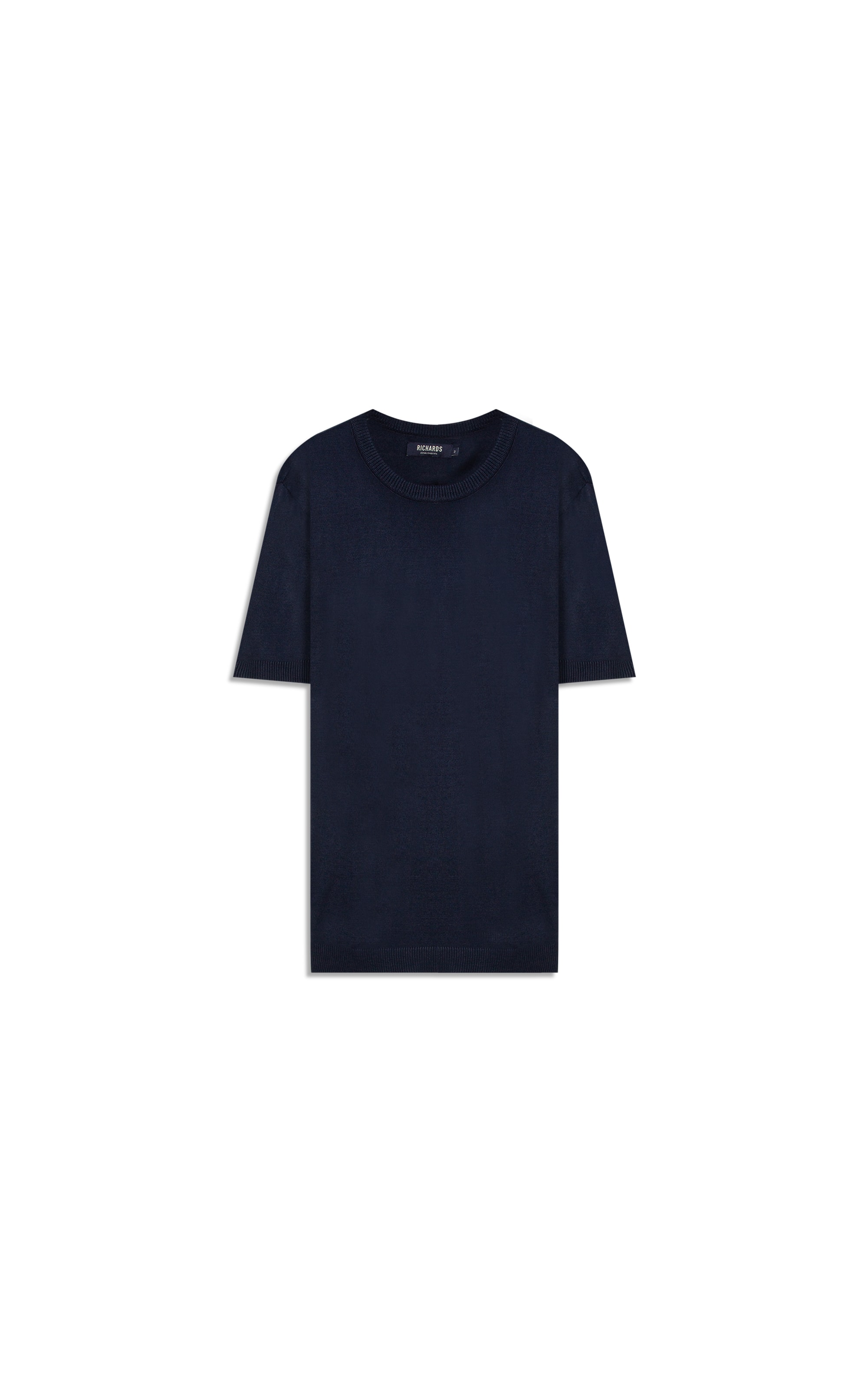 Tricot T-Shirt Acryl Liso Mc Dark Navy