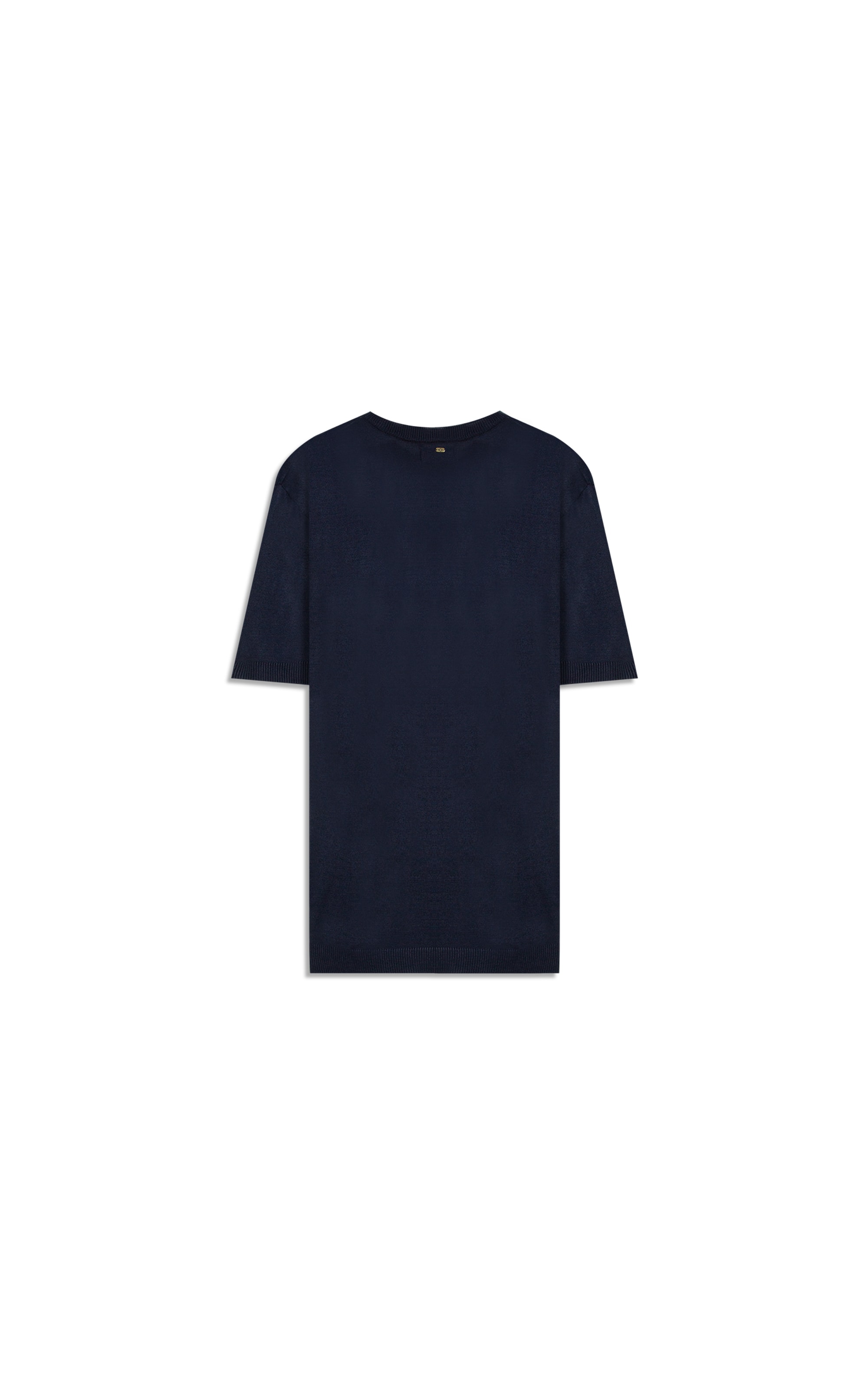 Tricot T-Shirt Acryl Liso Mc Dark Navy