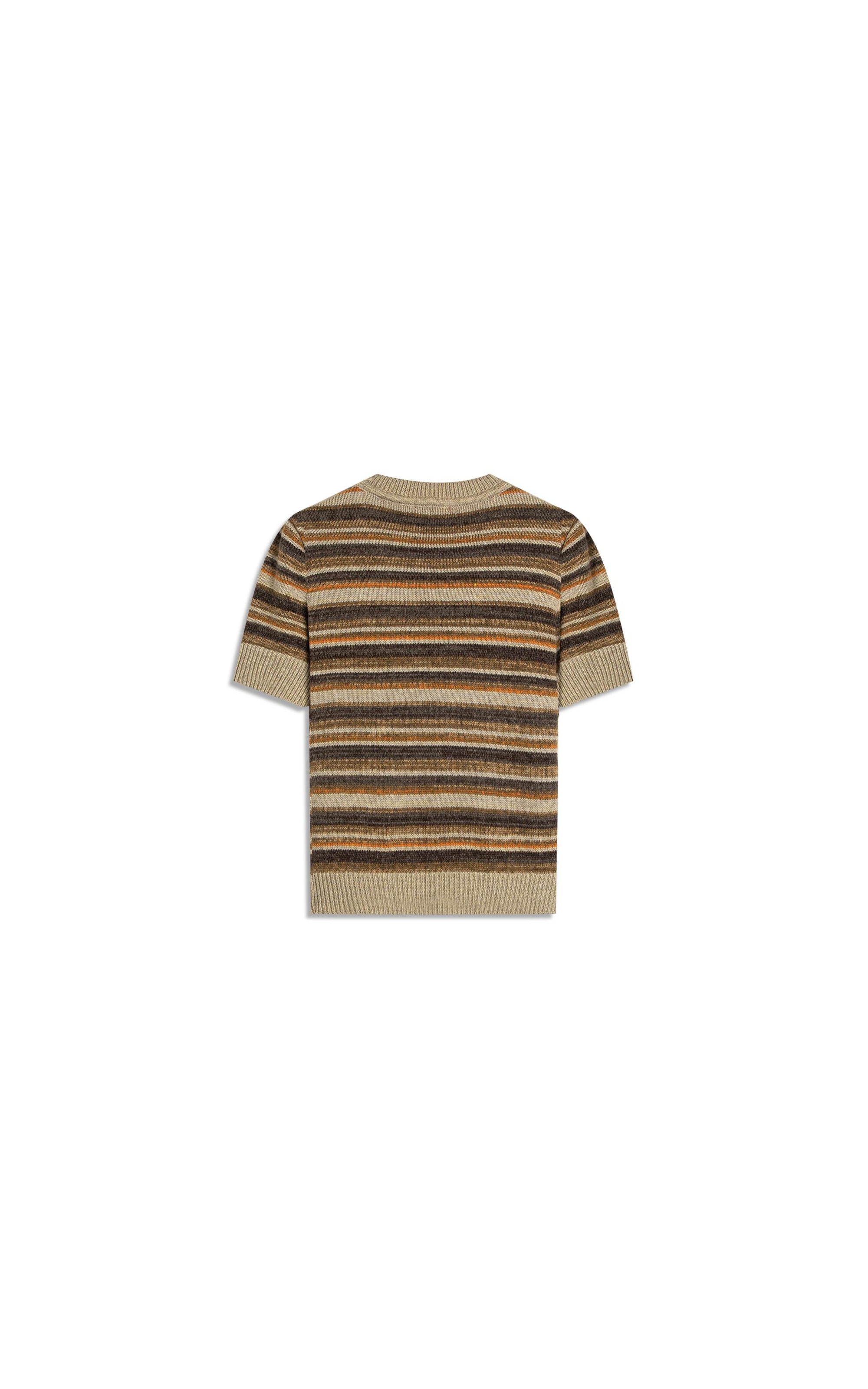 Tricot T-Shirt Alice Listrado Caramelo