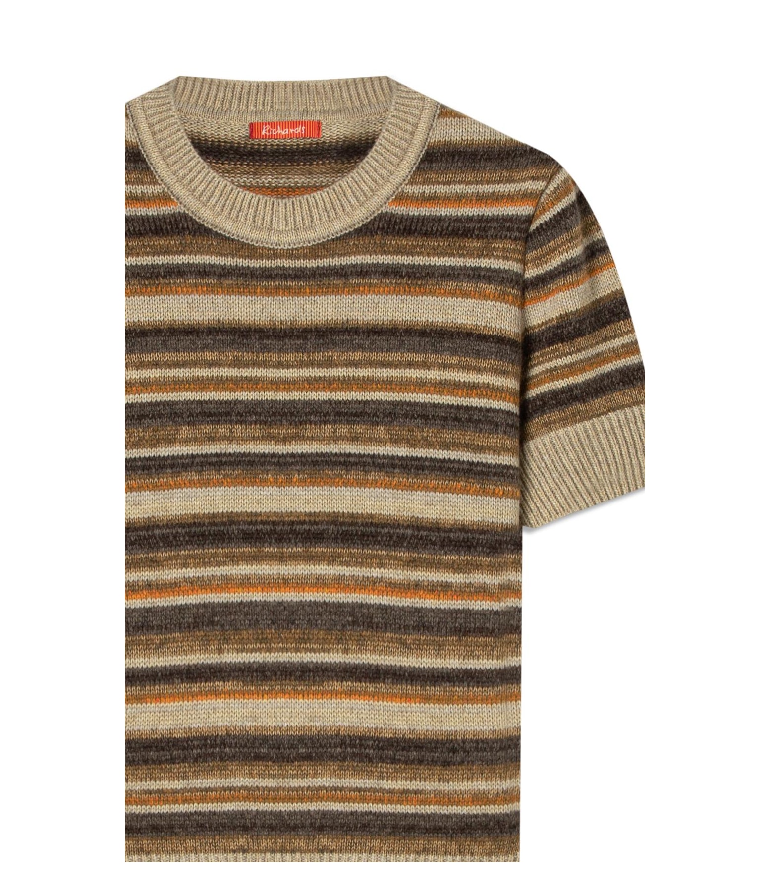 Tricot T-Shirt Alice Listrado Caramelo