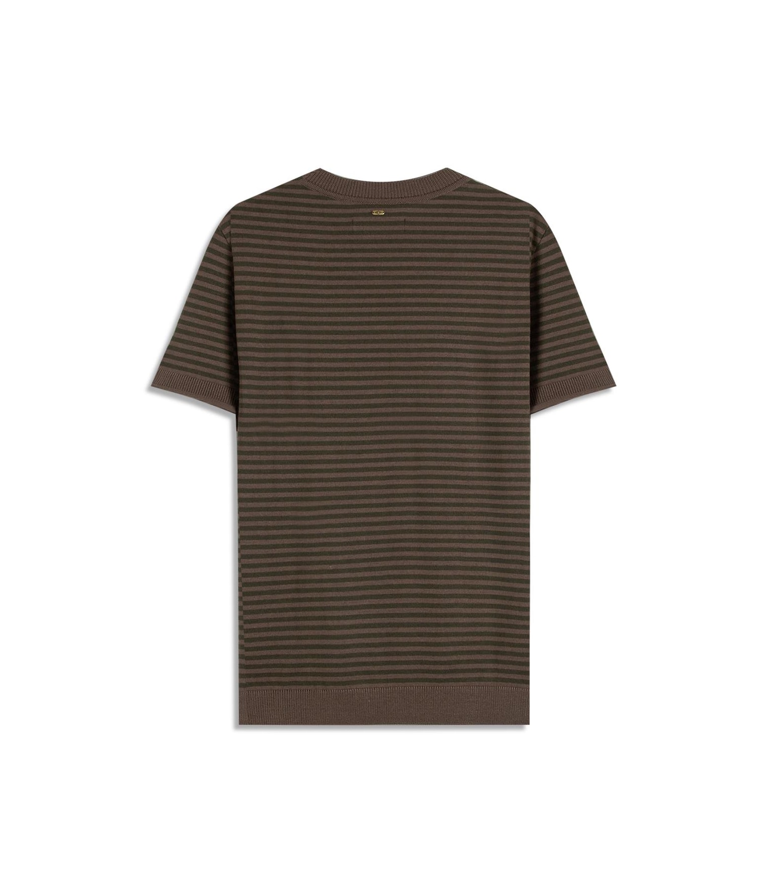Tricot T-Shirt Assis Seridó Listrada Verde Militar