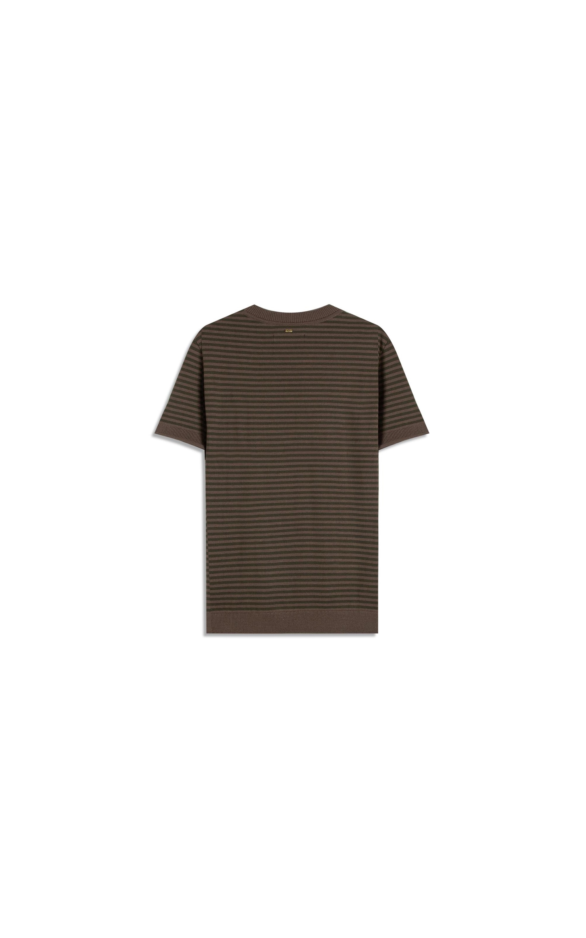 Tricot T-Shirt Assis Seridó Listrada Verde Militar