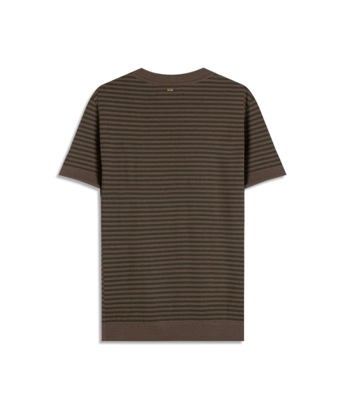 Tricot T-Shirt Assis Seridó Listrada Verde Militar