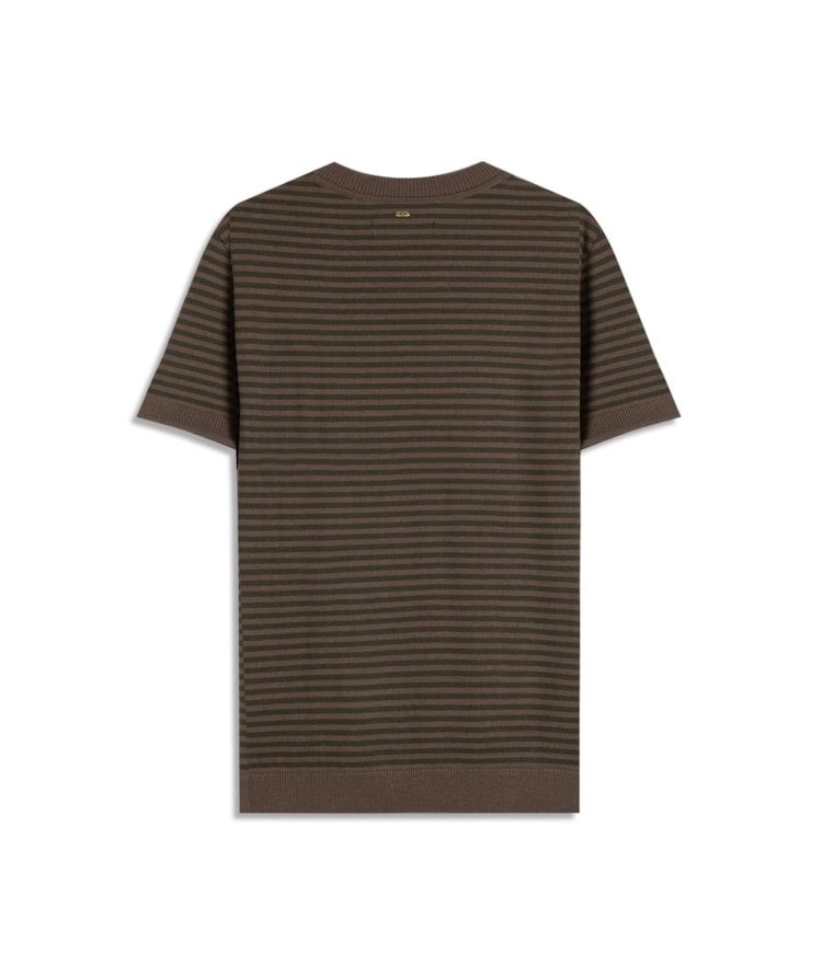 Tricot T-Shirt Assis Seridó Listrada Verde Militar