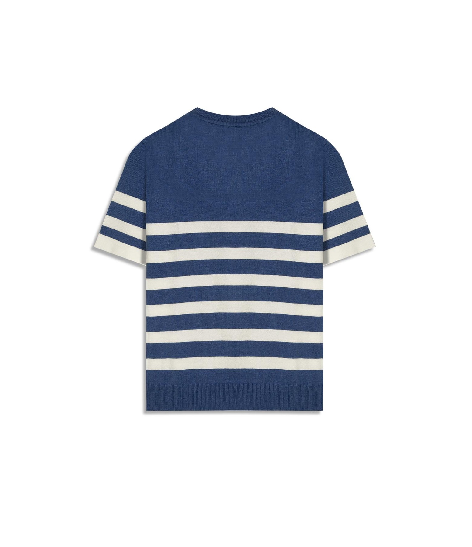 Tricot T-Shirt Aurea Listrado Azul Jeans