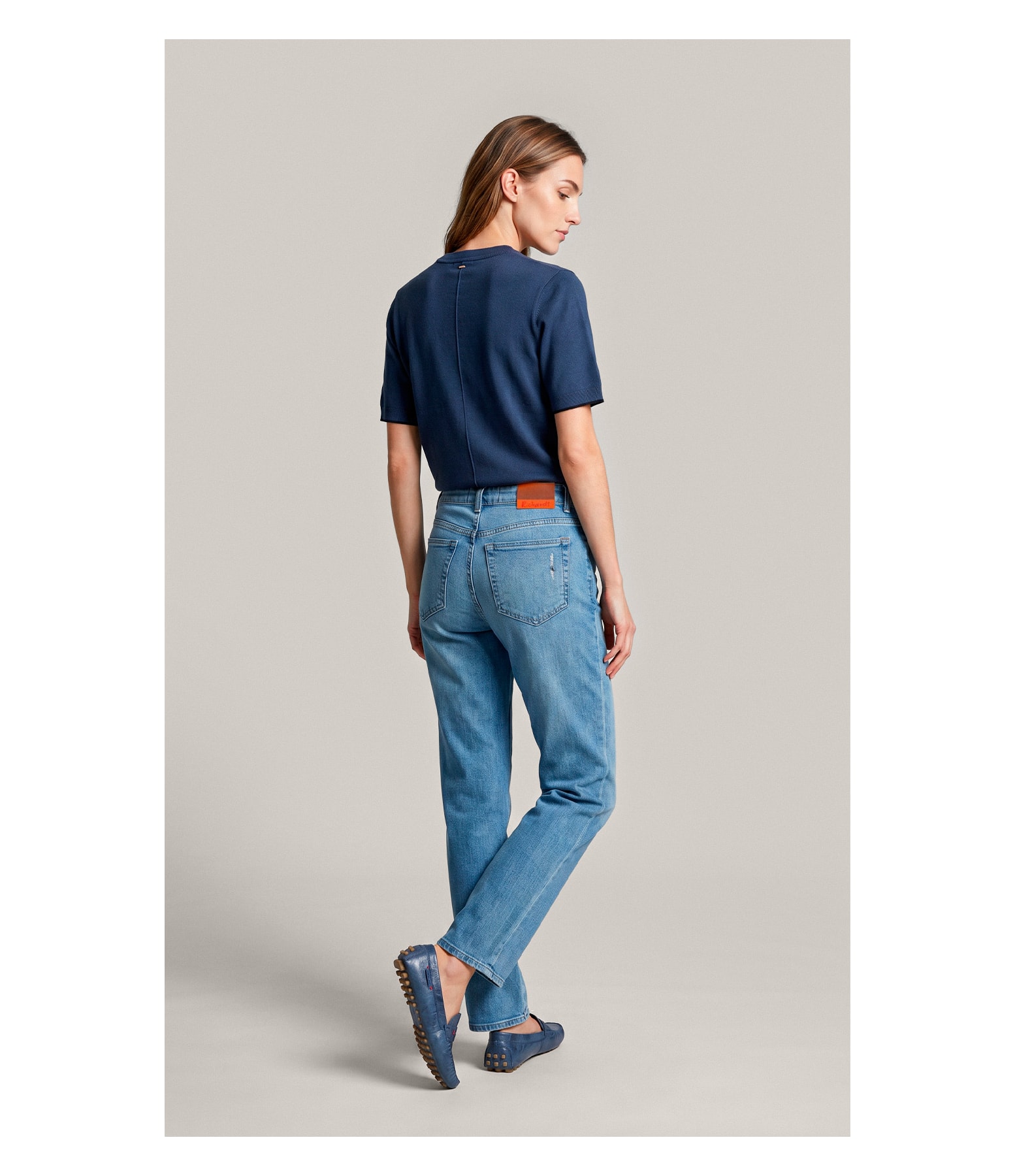 Tricot T-Shirt Beatrice Modal Azul Pervante