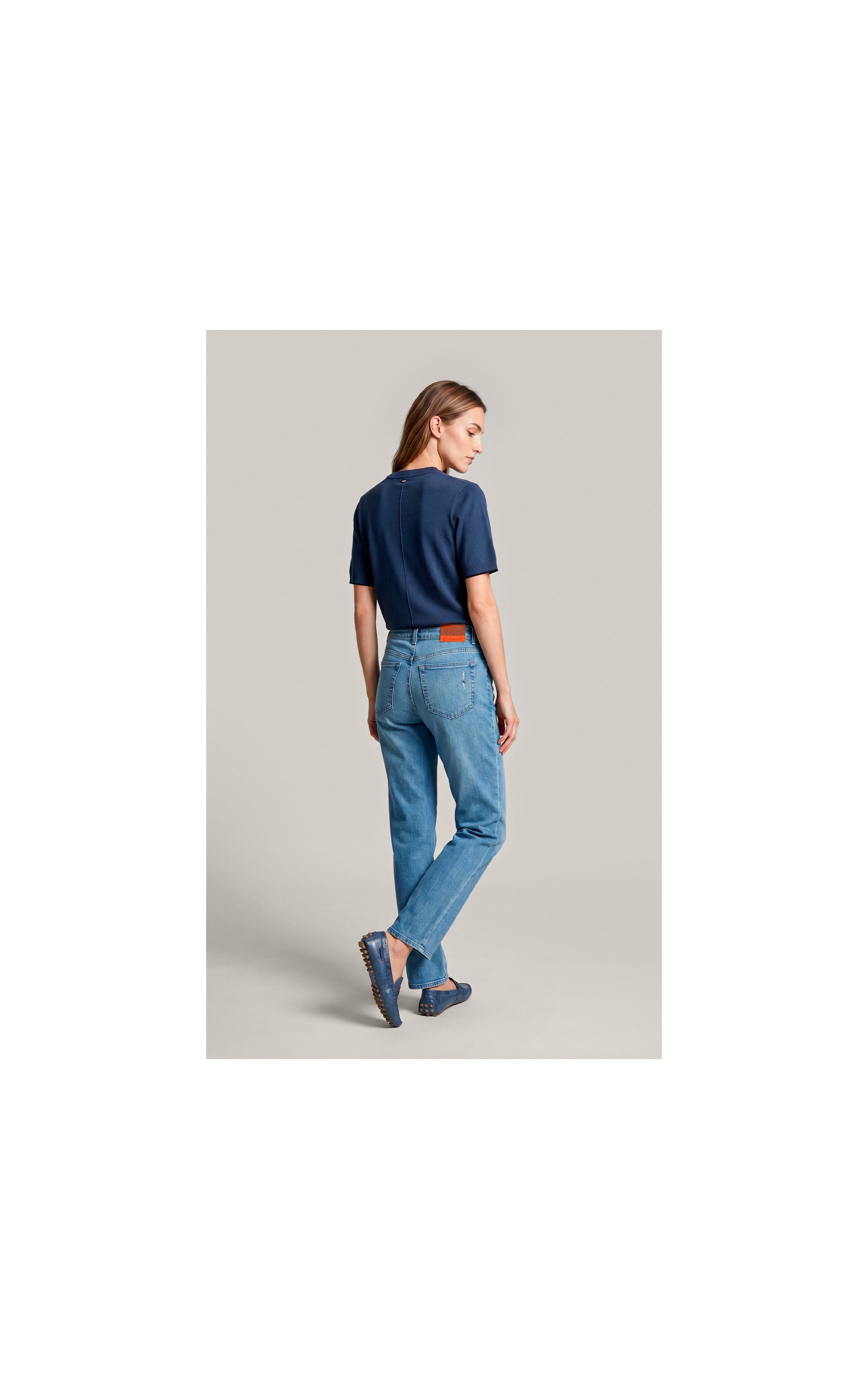 Tricot T-Shirt Beatrice Modal Azul Pervante
