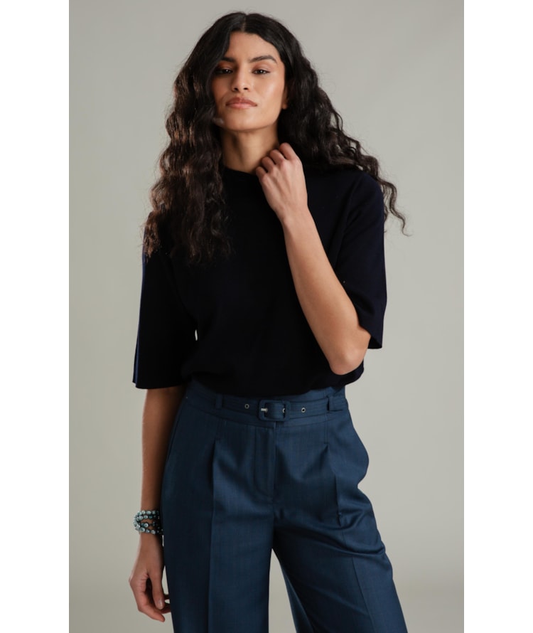 Tricot T-Shirt Eva Liso Dark Navy