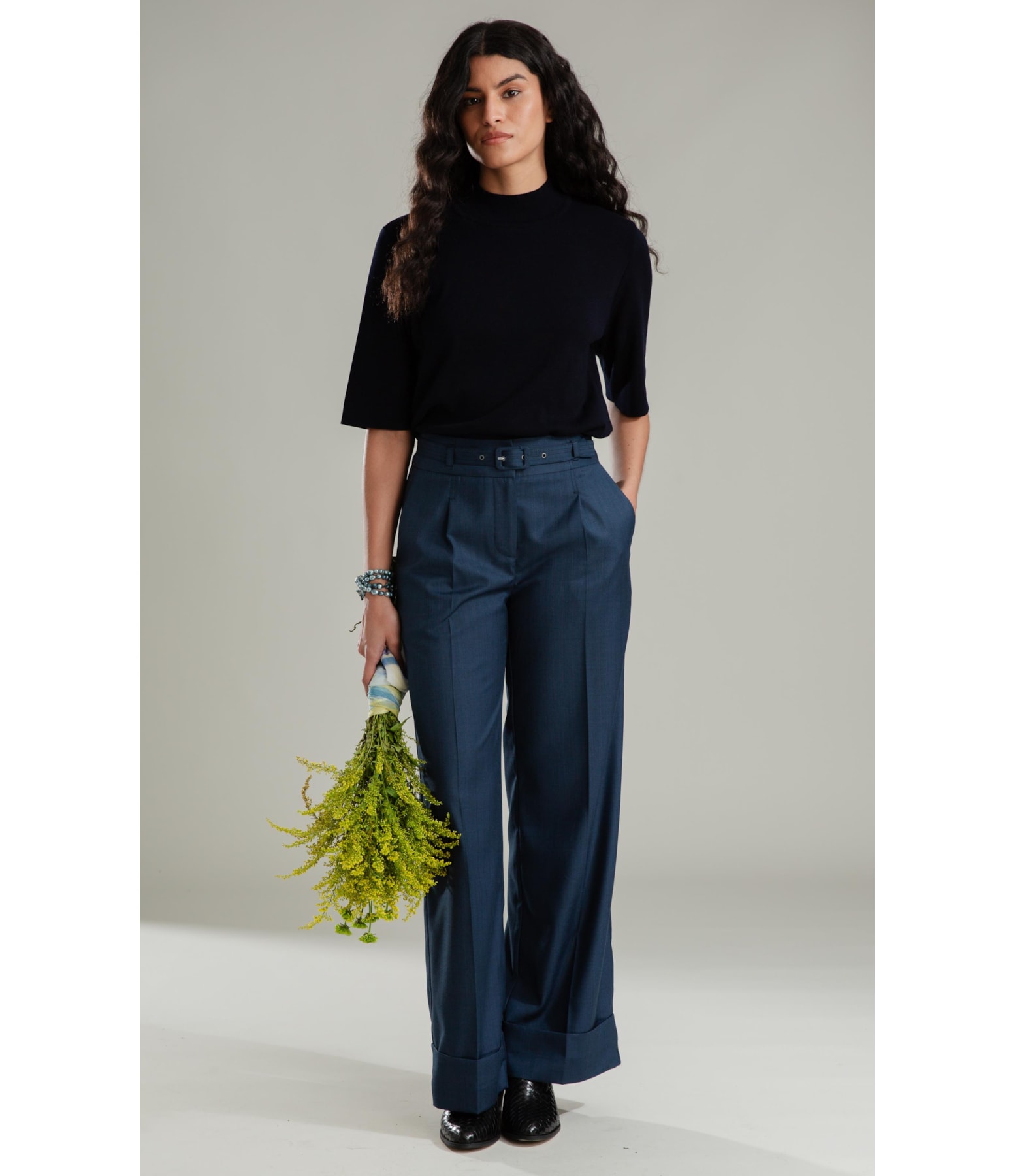 Tricot T-Shirt Eva Liso Dark Navy