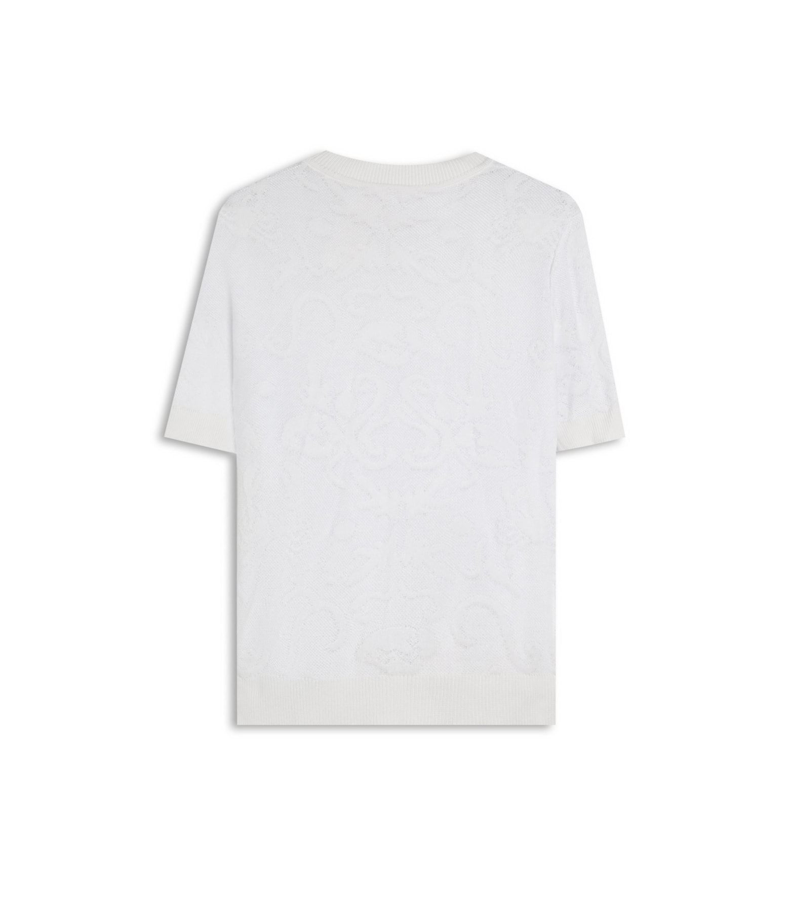 Tricot T-Shirt Giz Jacquard Branco