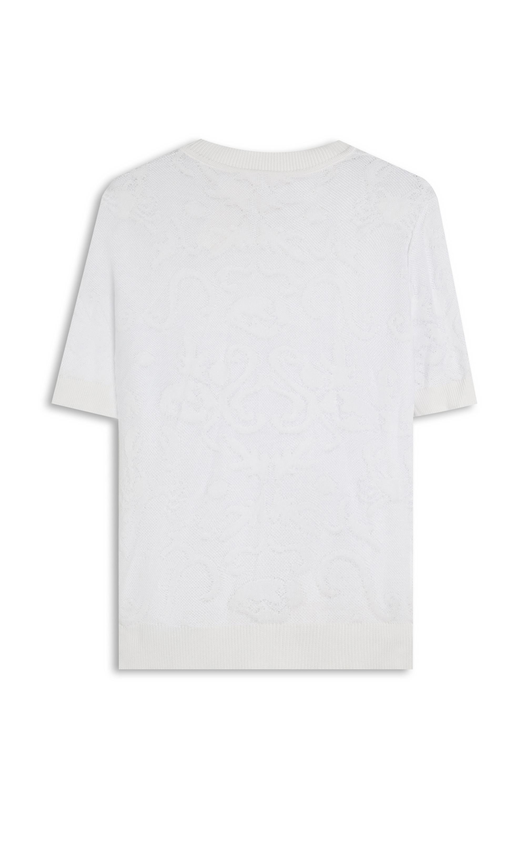 Tricot T-Shirt Giz Jacquard Branco