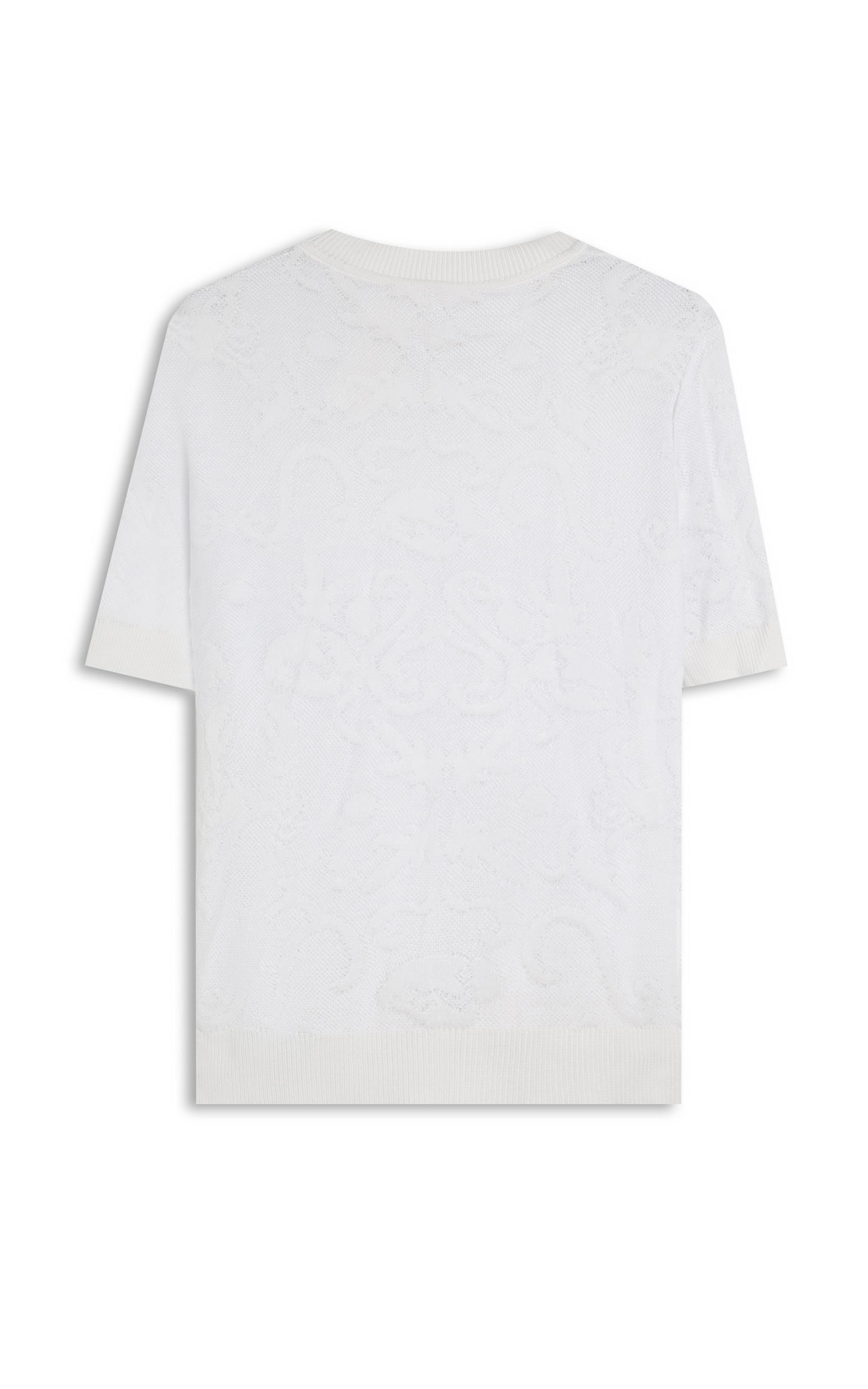 Tricot T-Shirt Giz Jacquard Branco