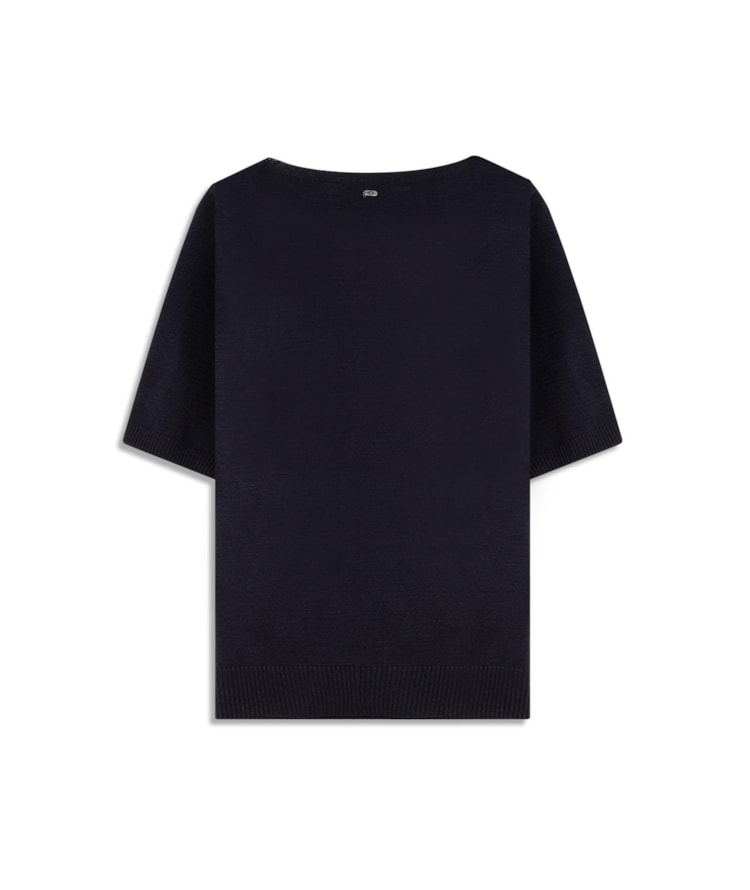 Tricot T-Shirt Grace Gola v Mc Dark Navy