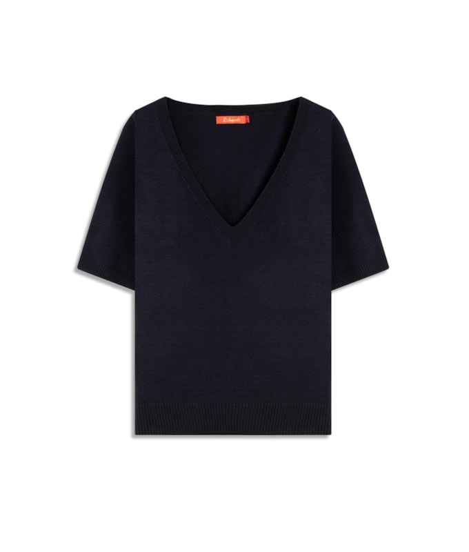 Tricot T-Shirt Grace Gola v Mc Dark Navy