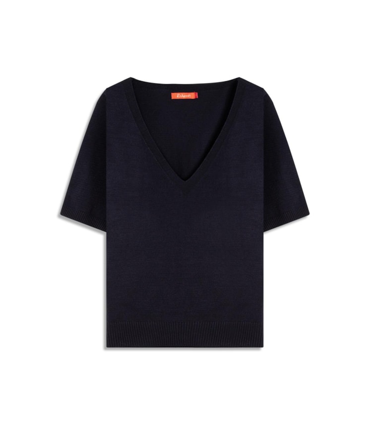 Tricot T-Shirt Grace Gola v Mc Dark Navy