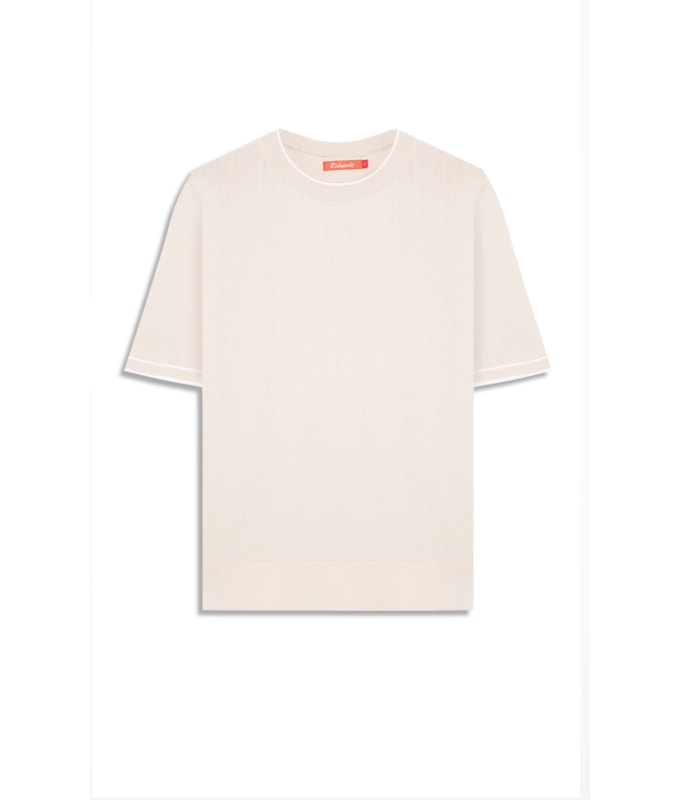Tricot T-Shirt Jade Bicolor Natural