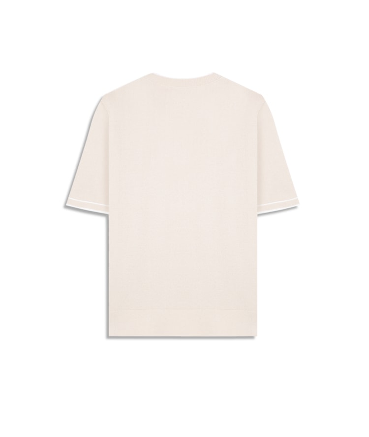 Tricot T-Shirt Jade Bicolor Natural