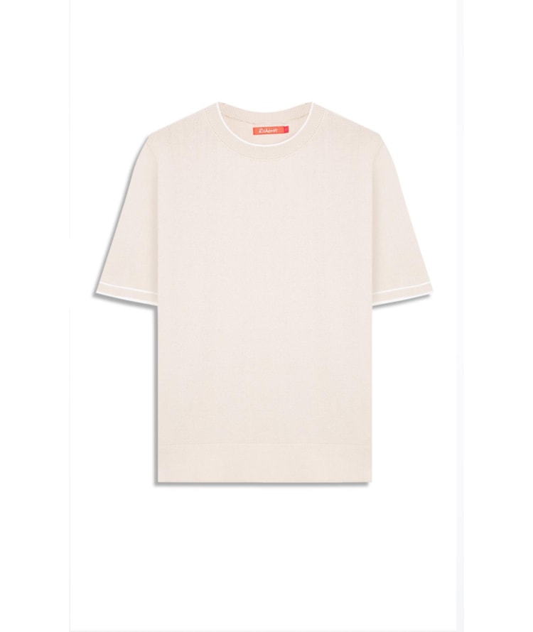 Tricot T-Shirt Jade Bicolor Natural