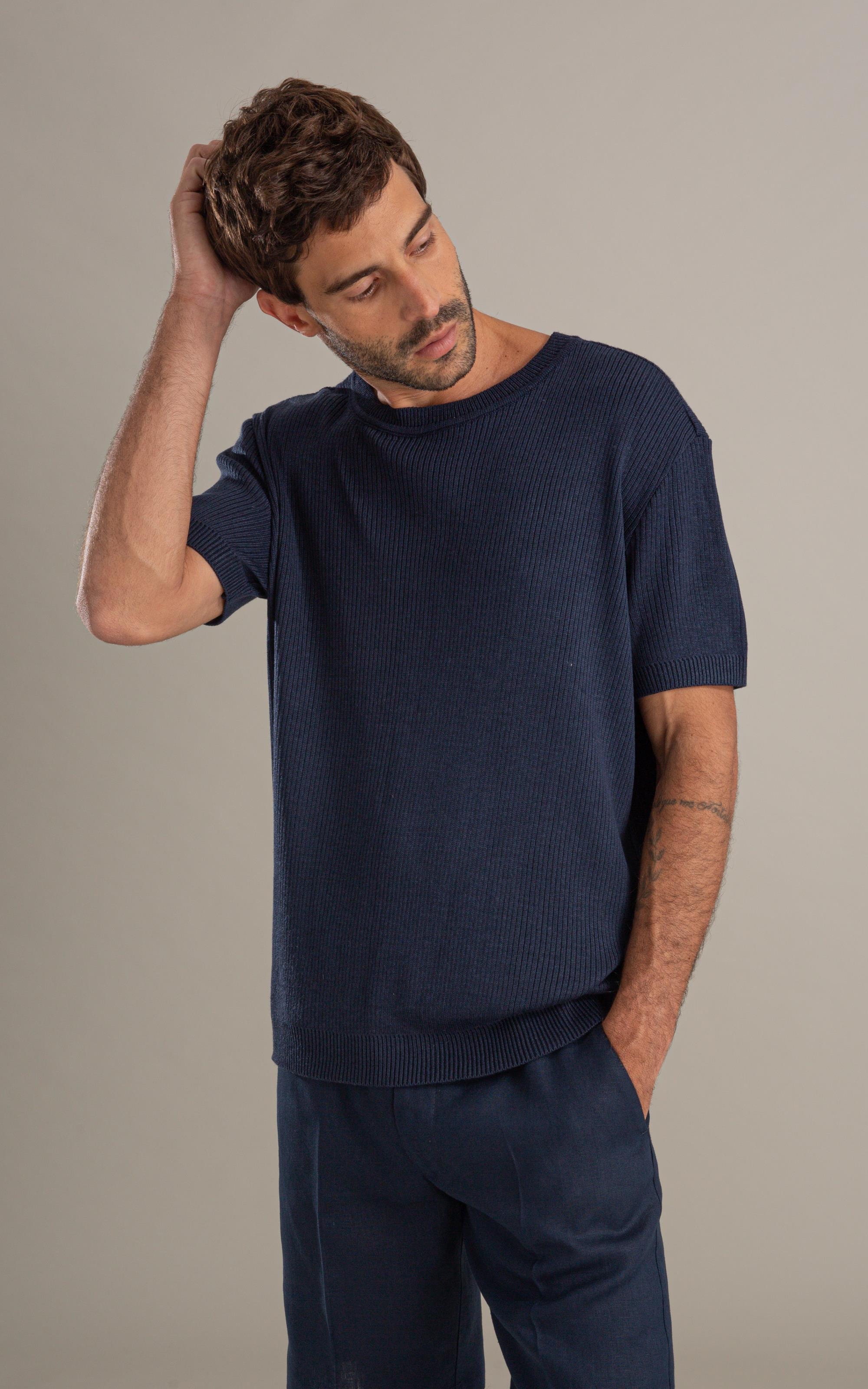 Tricot T-Shirt John Mescla Mc Dark Navy