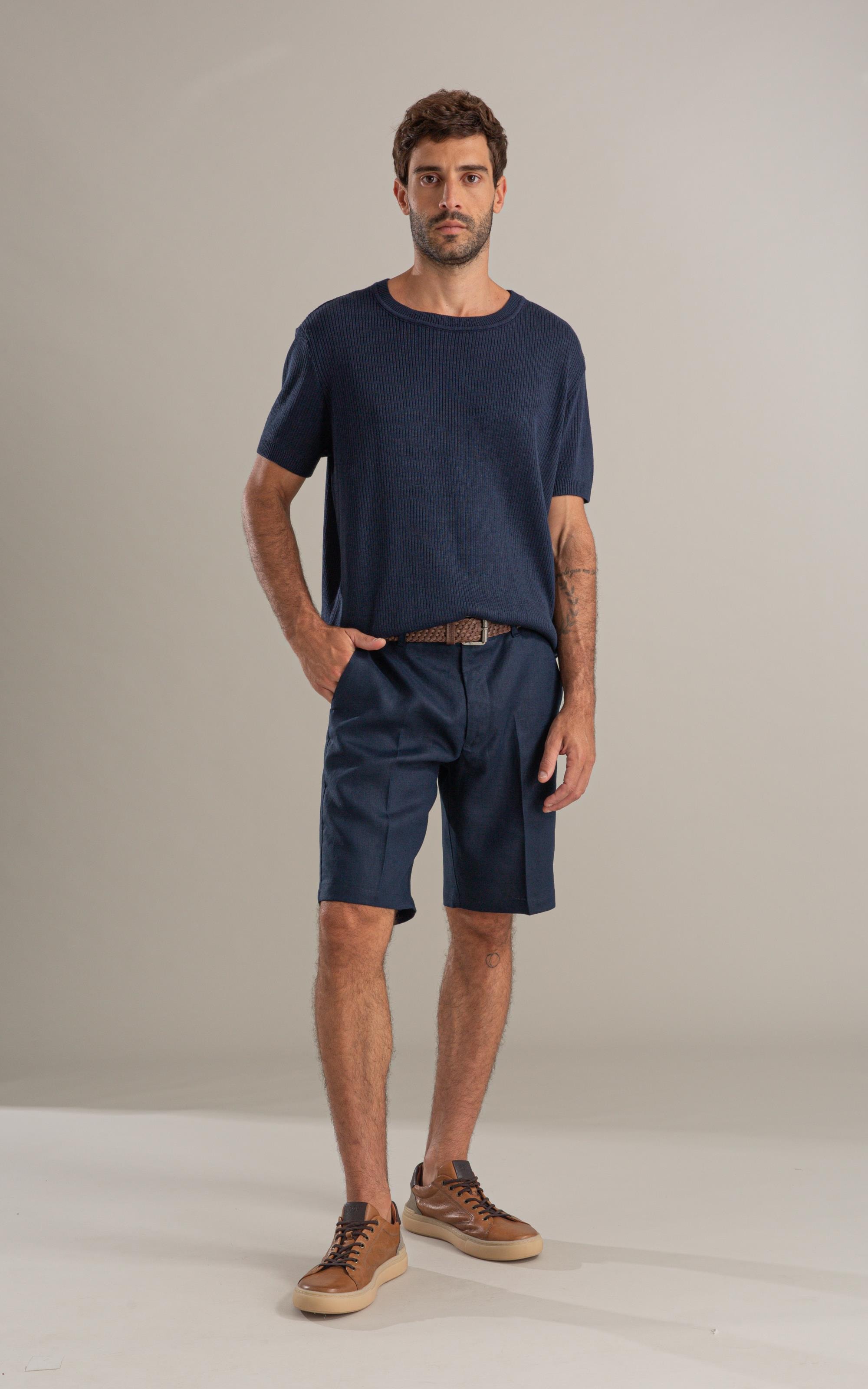 Tricot T-Shirt John Mescla Mc Dark Navy
