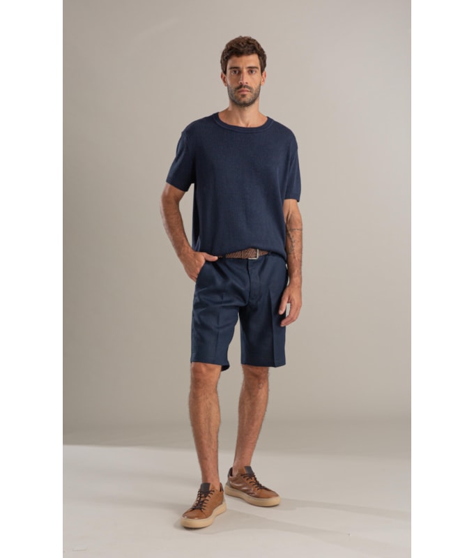 Tricot T-Shirt John Mescla Mc Dark Navy