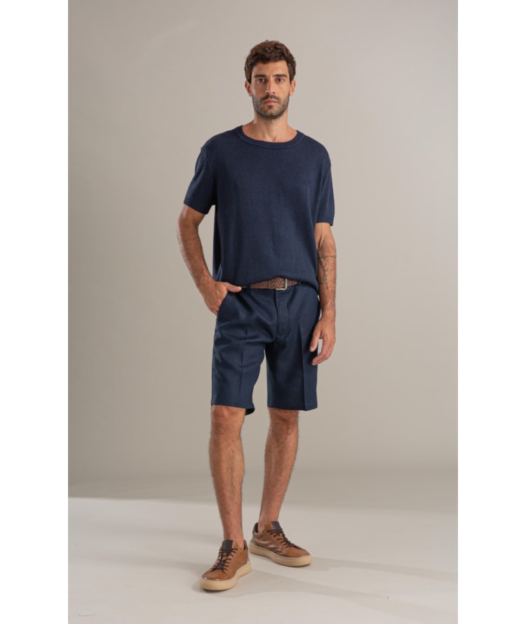 Tricot T-Shirt John Mescla Mc Dark Navy