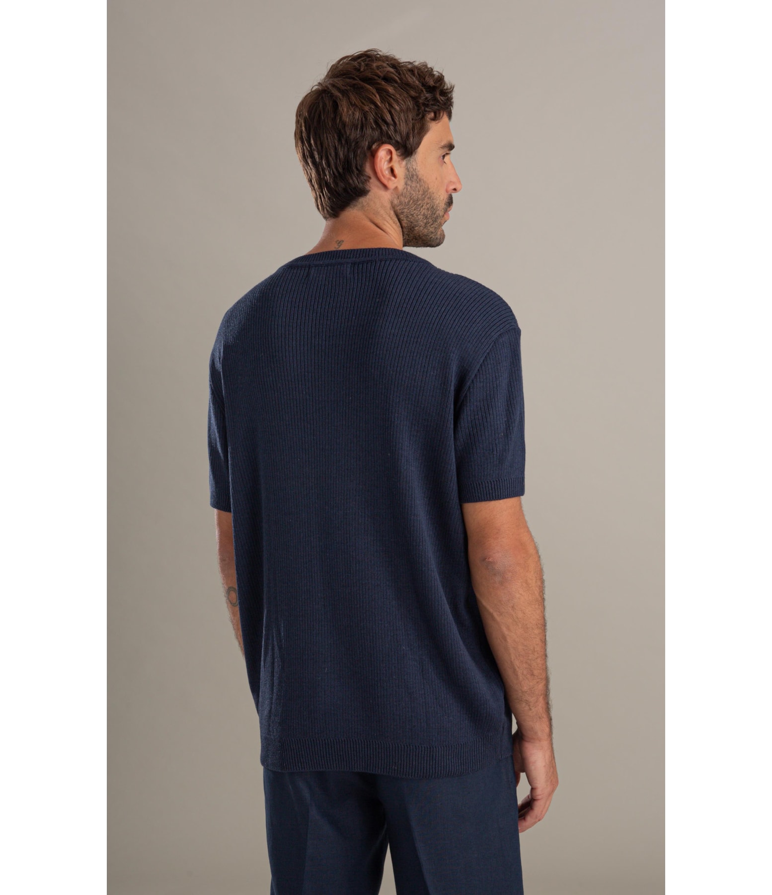 Tricot T-Shirt John Mescla Mc Dark Navy