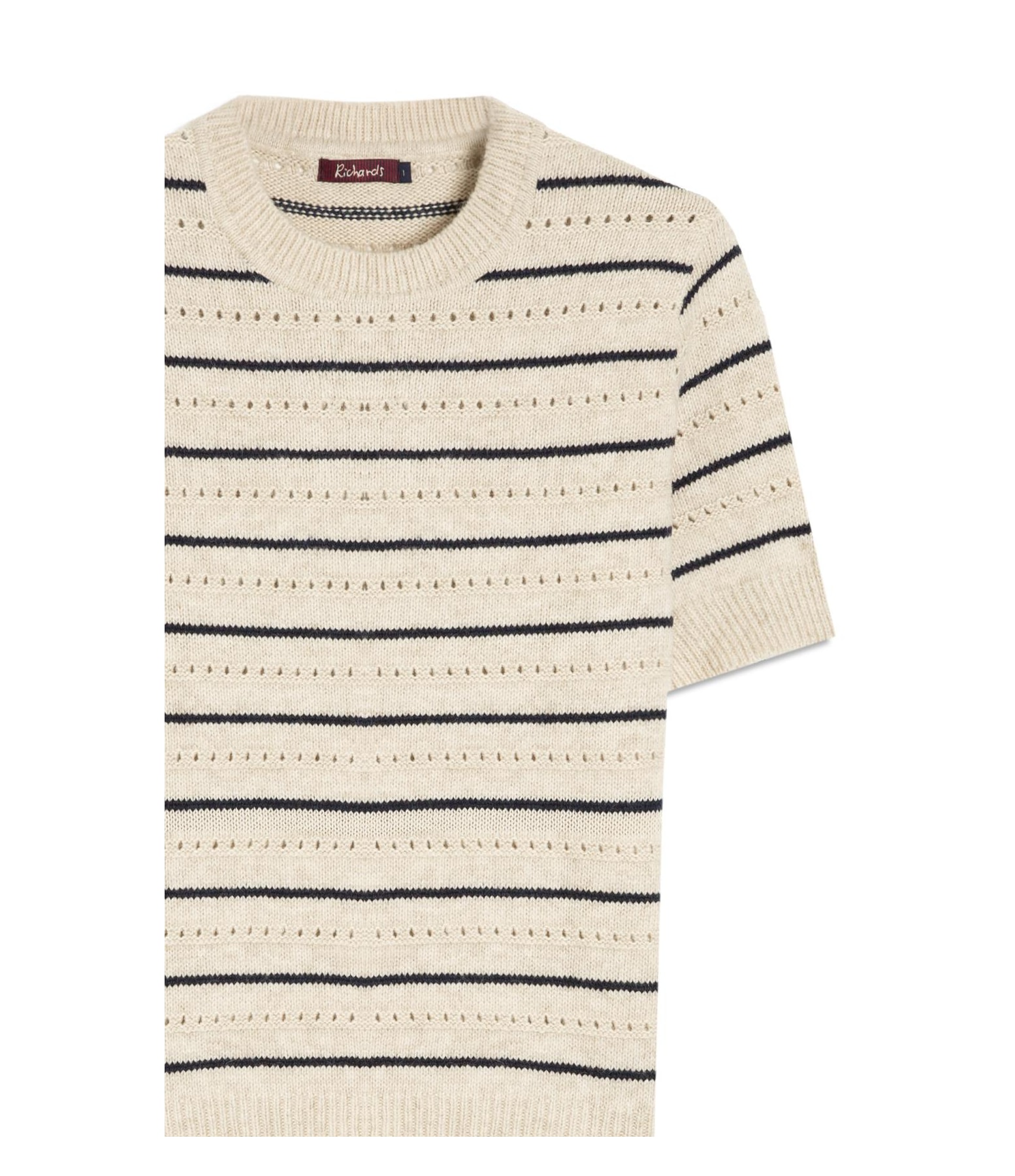 Tricot T-Shirt Lina Listrado Natural