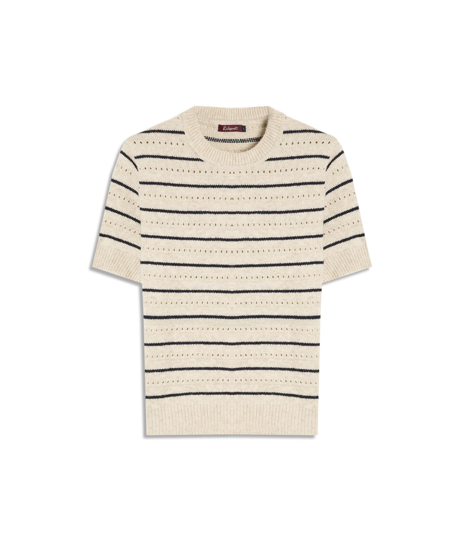Tricot T-Shirt Lina Listrado Natural