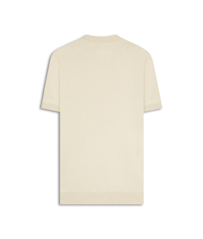 Tricot T-Shirt Mael Modal Liso Mc Areia