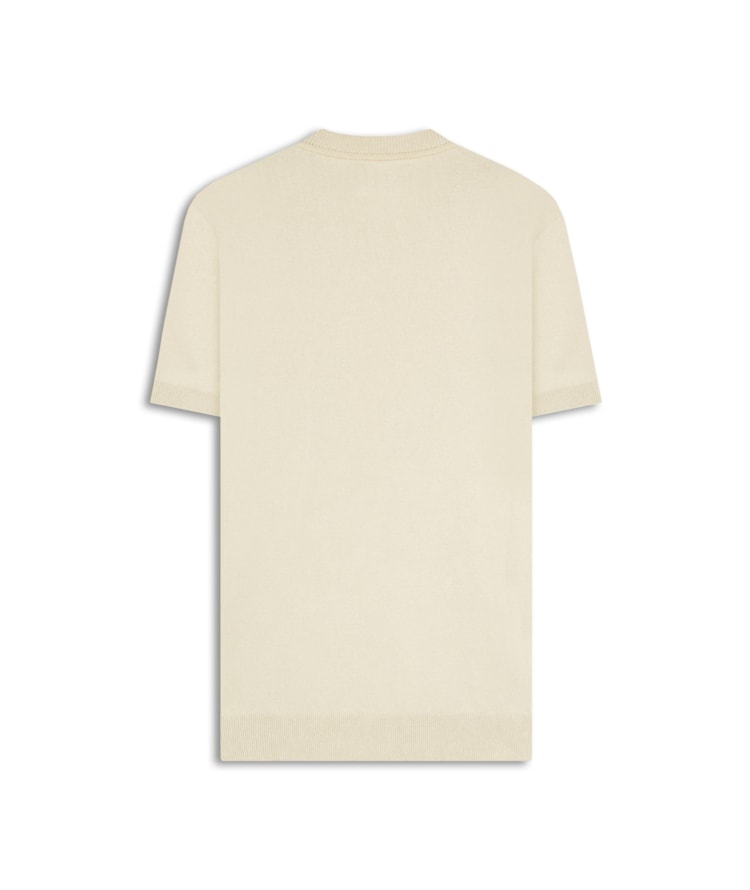Tricot T-Shirt Mael Modal Liso Mc Areia